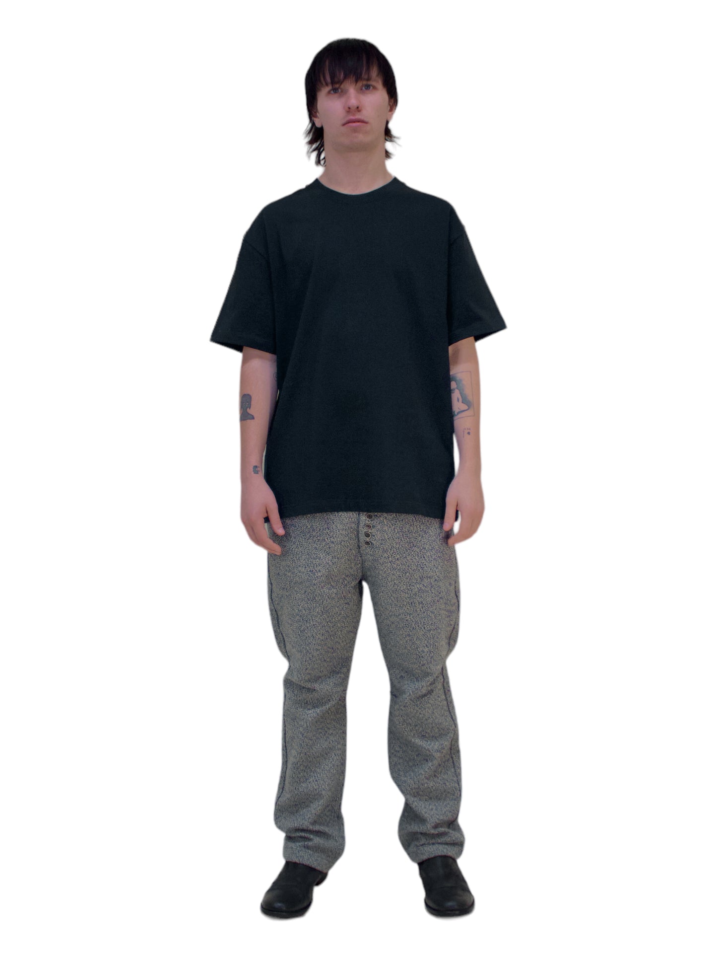 Kapital Blue, Black, Tan Woven Heavyweight Clown Pants - Genuine Design Luxury Consignment. New & Pre-Owned Clothing, Shoes, & Accessories. Calgary, Canada