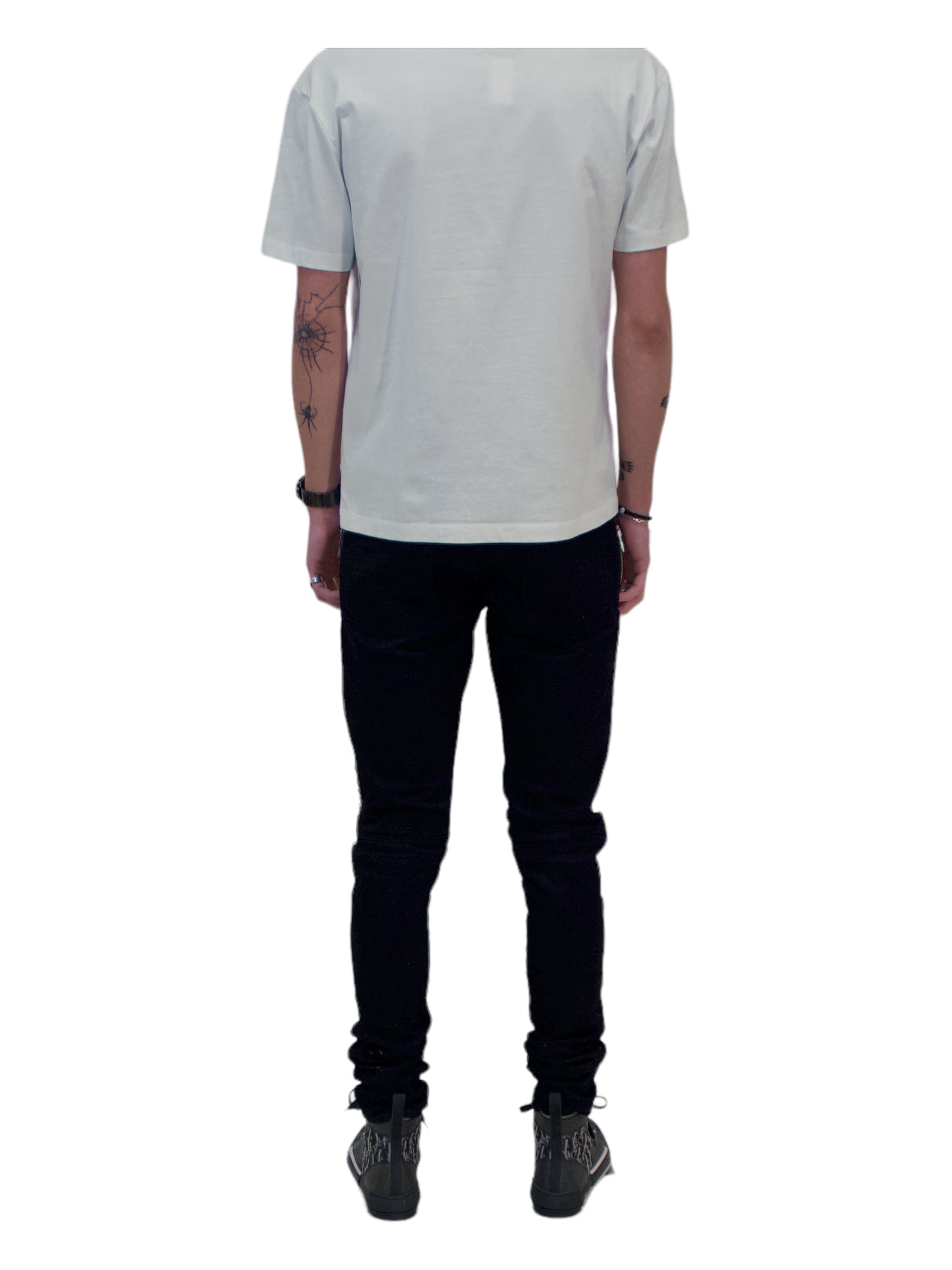 Amiri Black MX2 Paisley Zip Knee Skinny Jeans