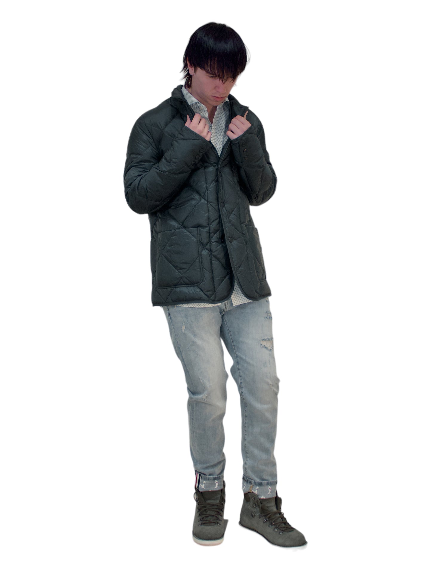 Moncler Green Diamond Quilted Jacket - Genuine Design Luxury Consignment for Men. New & Pre-Owned Clothing, Shoes, & Accessories. Calgary, Canada