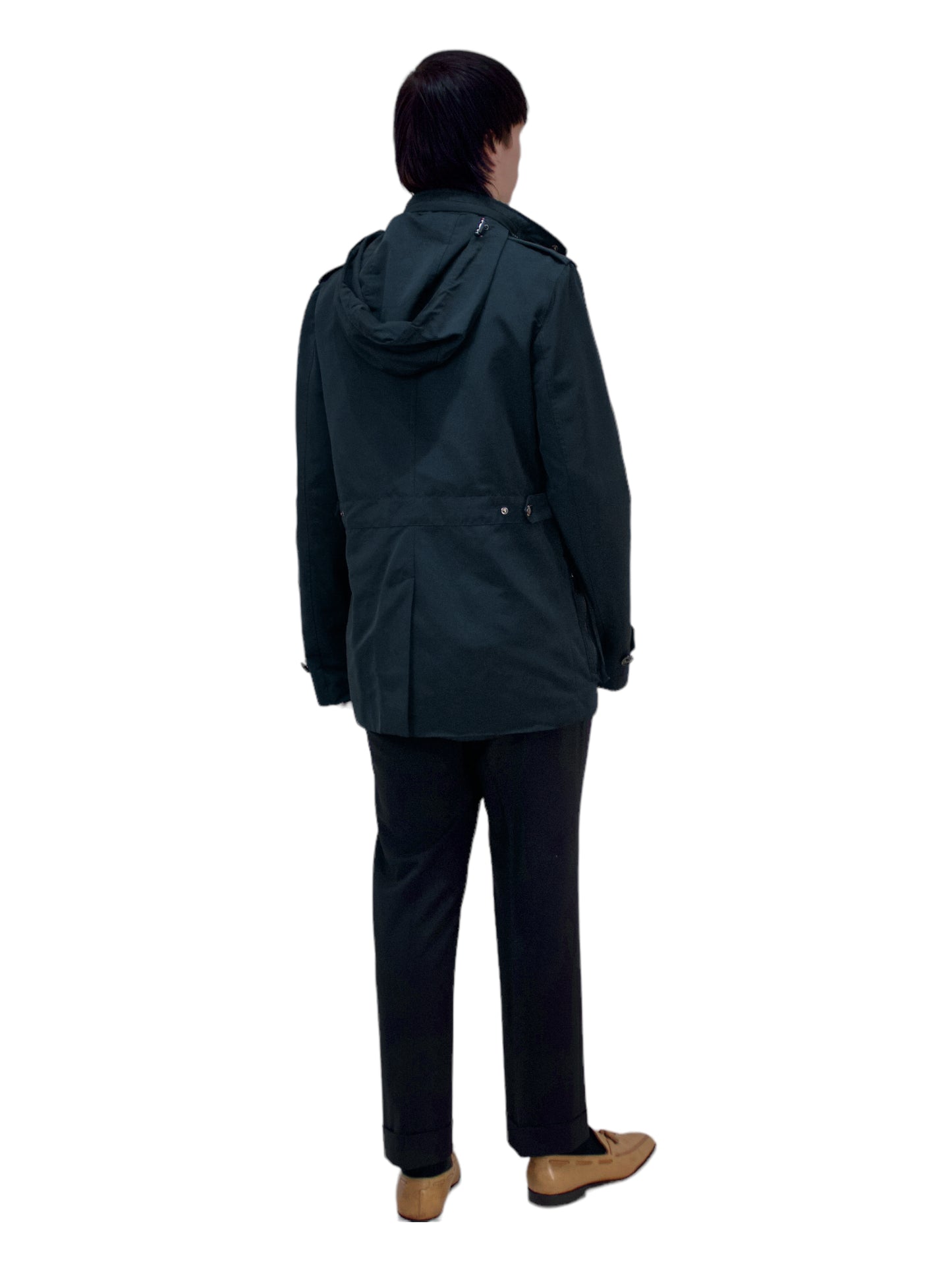 Burberry Navy Blue Trench Coat - Genuine Design Luxury Consignment. New & Pre-Owned Clothing, Shoes, & Accessories. Calgary, Canada