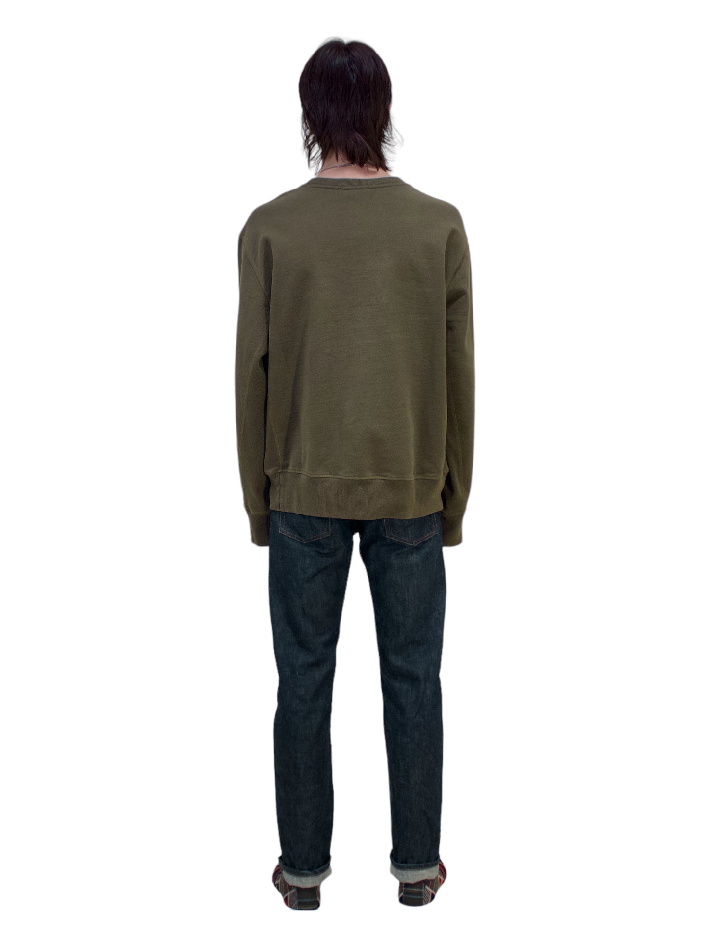 Helmut Lang Green Graphic Crewneck Sweater - Genuine Design Luxury Consignment. New & Pre-Owned Clothing, Shoes, & Accessories. Calgary, Canada