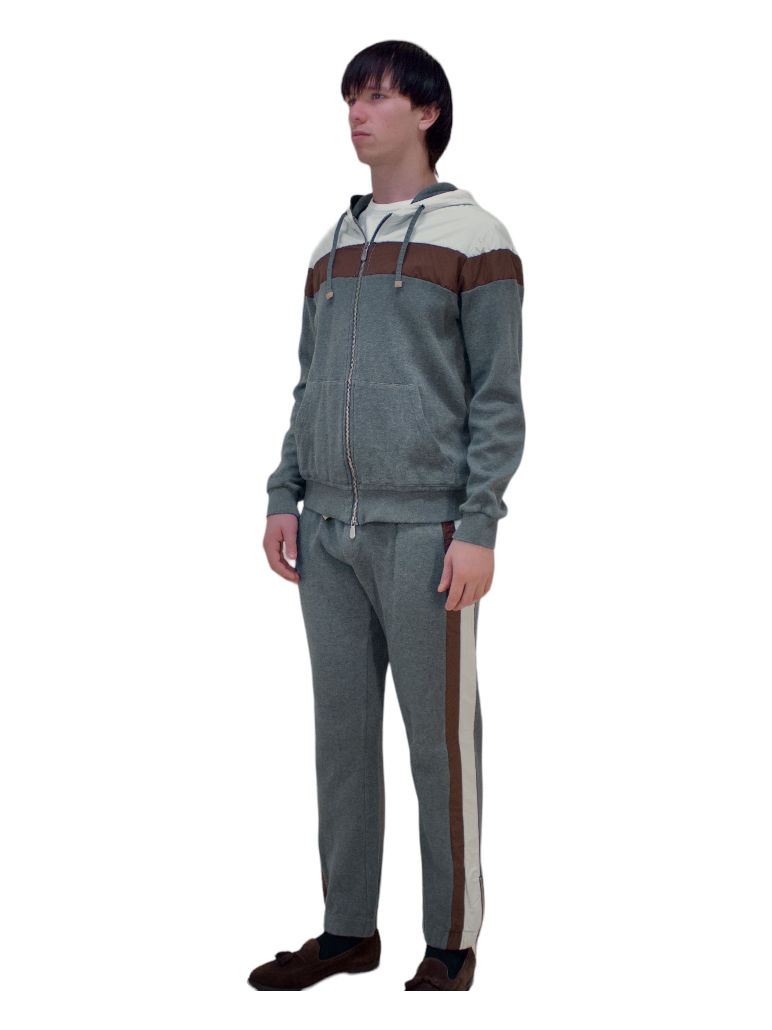 Eleventy Platinum Special Collection Grey Tracksuit - Genuine Design Luxury Consignment. New & Pre-Owned Clothing, Shoes, & Accessories. Calgary, Canada