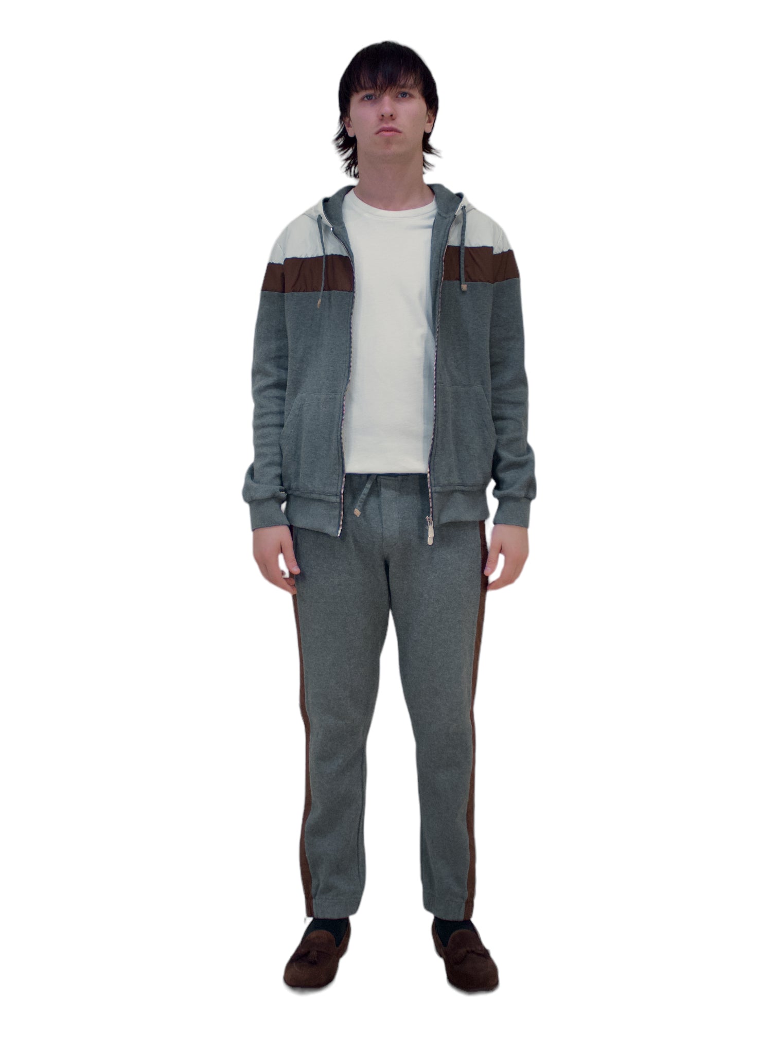 Eleventy Platinum Special Collection Grey Tracksuit - Genuine Design Luxury Consignment. New & Pre-Owned Clothing, Shoes, & Accessories. Calgary, Canada