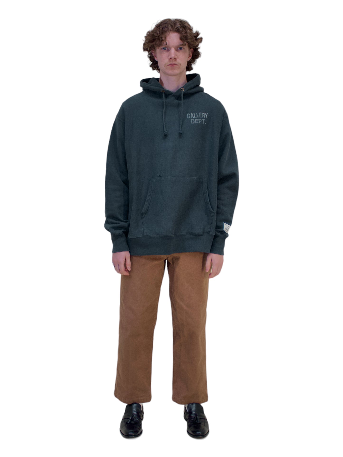 Gallery Dept Navy Heavy Weight 90/10 Hoodie - Genuine Design Luxury Consignment for Men. New & Pre-Owned Clothing, Shoes, & Accessories. Calgary, Canada