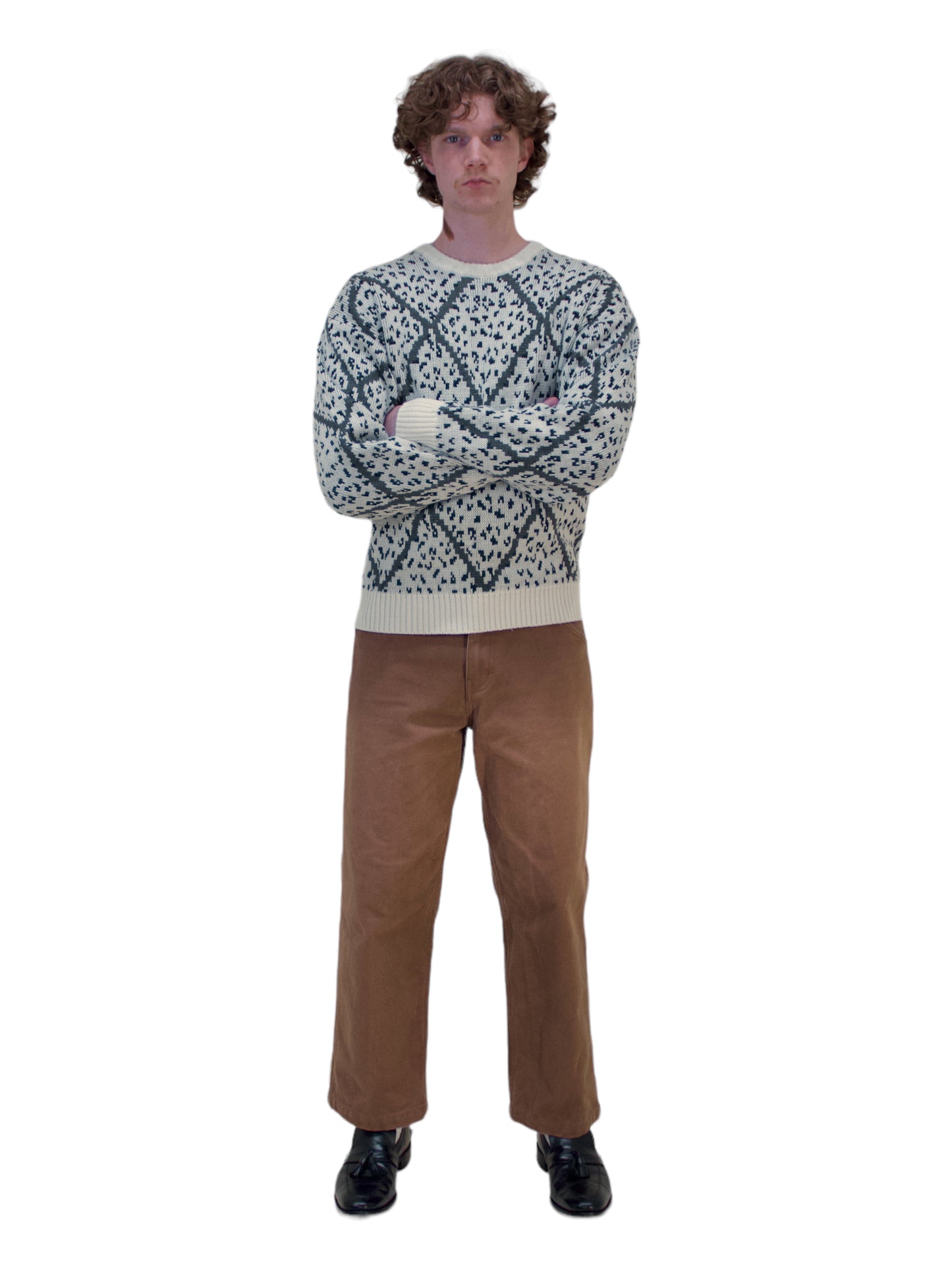 Givenchy Bone Geometric Knit Sweater