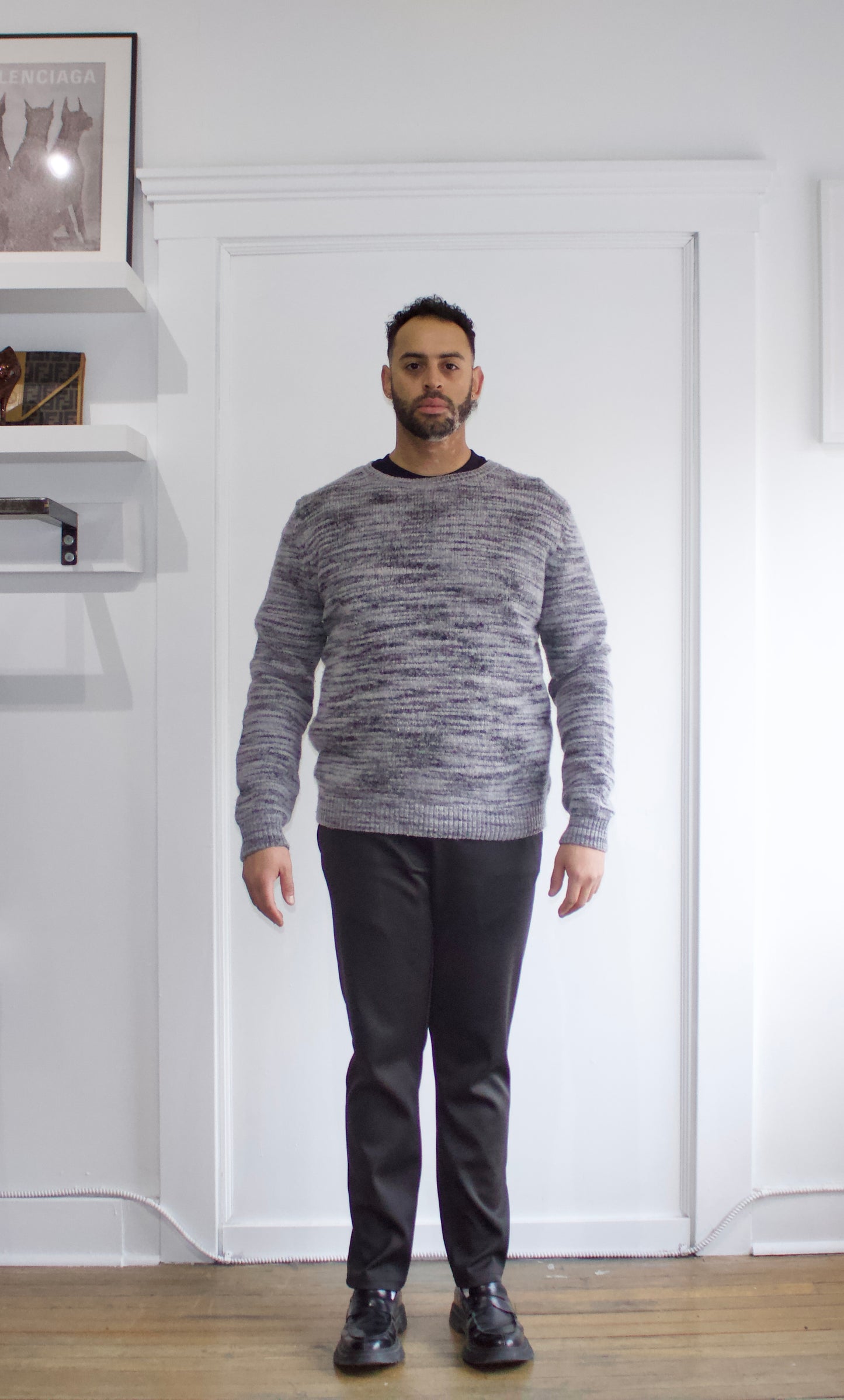 Zadig & Voltaire Grey & Green Wool Knit Sweater - Genuine Design Luxury Consignment. New & Pre-Owned Clothing, Shoes, & Accessories. Calgary, Canada