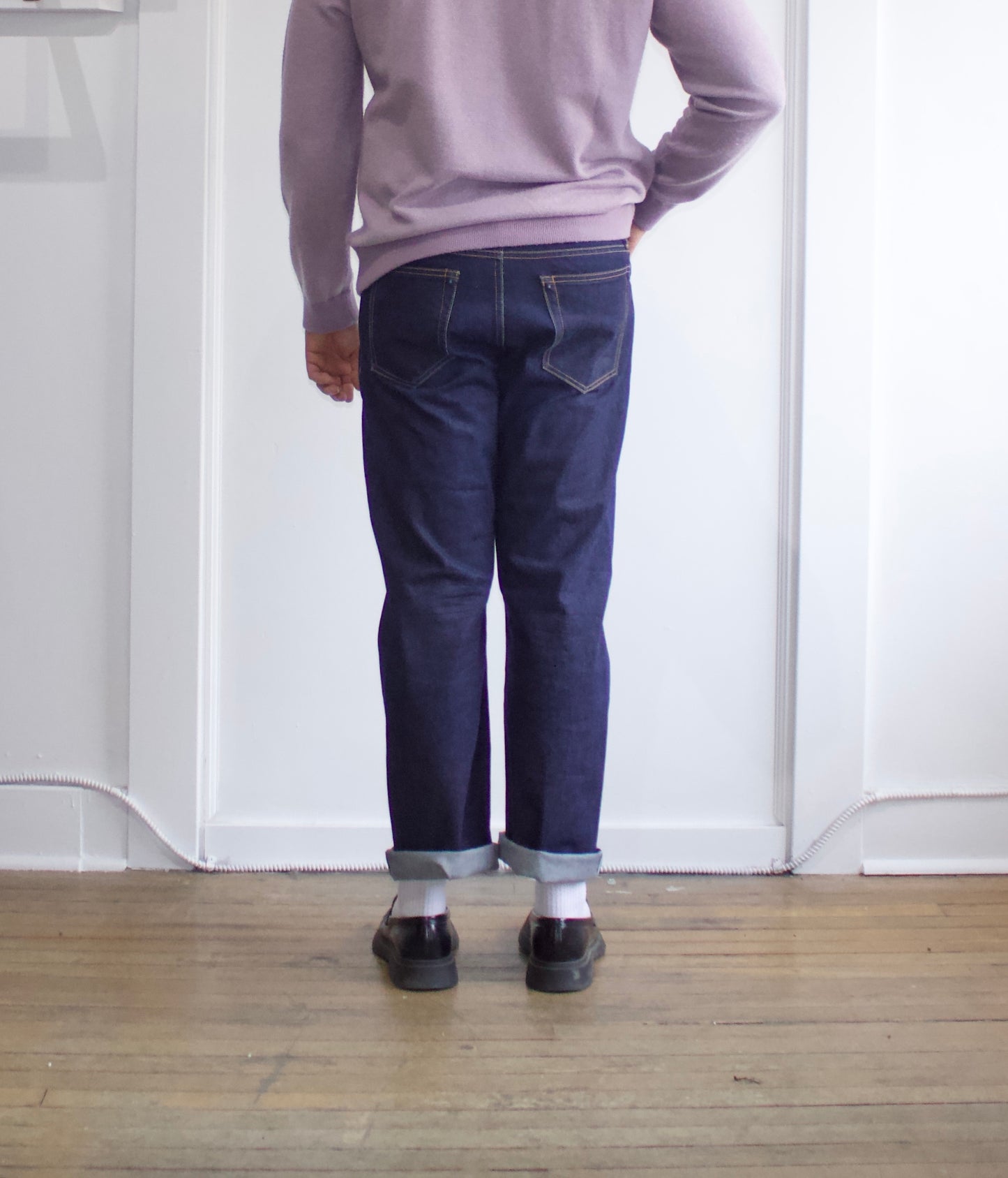 Left Field Blue Straight Leg Selvedge Denim Jeans