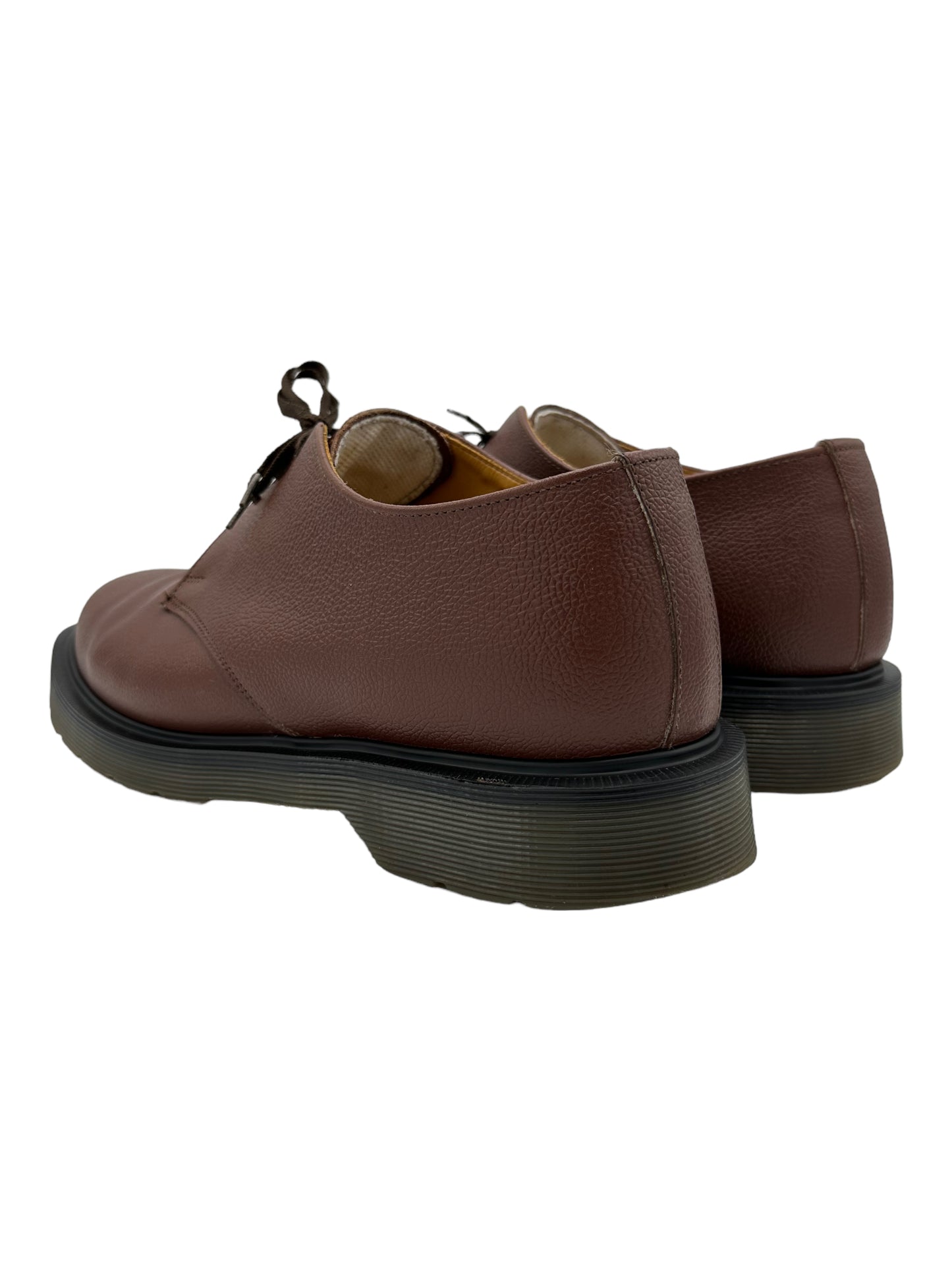 Solovair 'Made In England' Brown Greasy Grain Gibson Shoes
