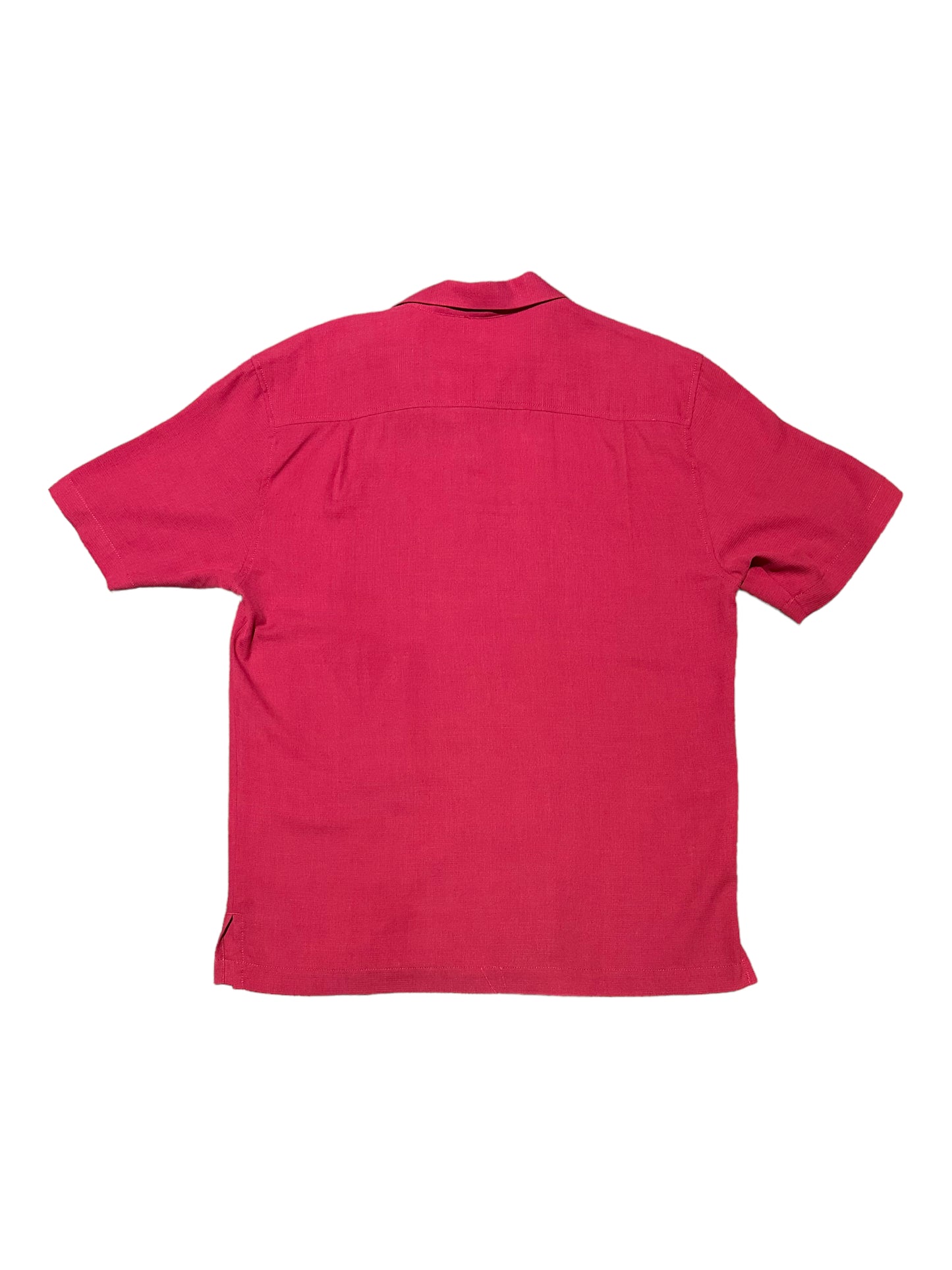 Tommy Bahama Red Silk Short Sleeve Button Up Casual Shirt