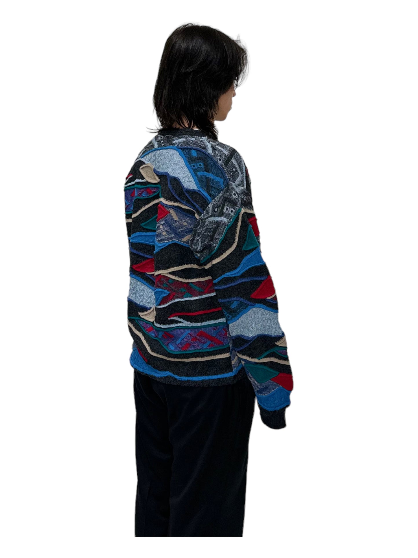 Missoni Blue Merino Wool Knit Sweater - Genuine Design Luxury Consignment for Men. New & Pre-Owned Clothing, Shoes, & Accessories. Calgary, Canada