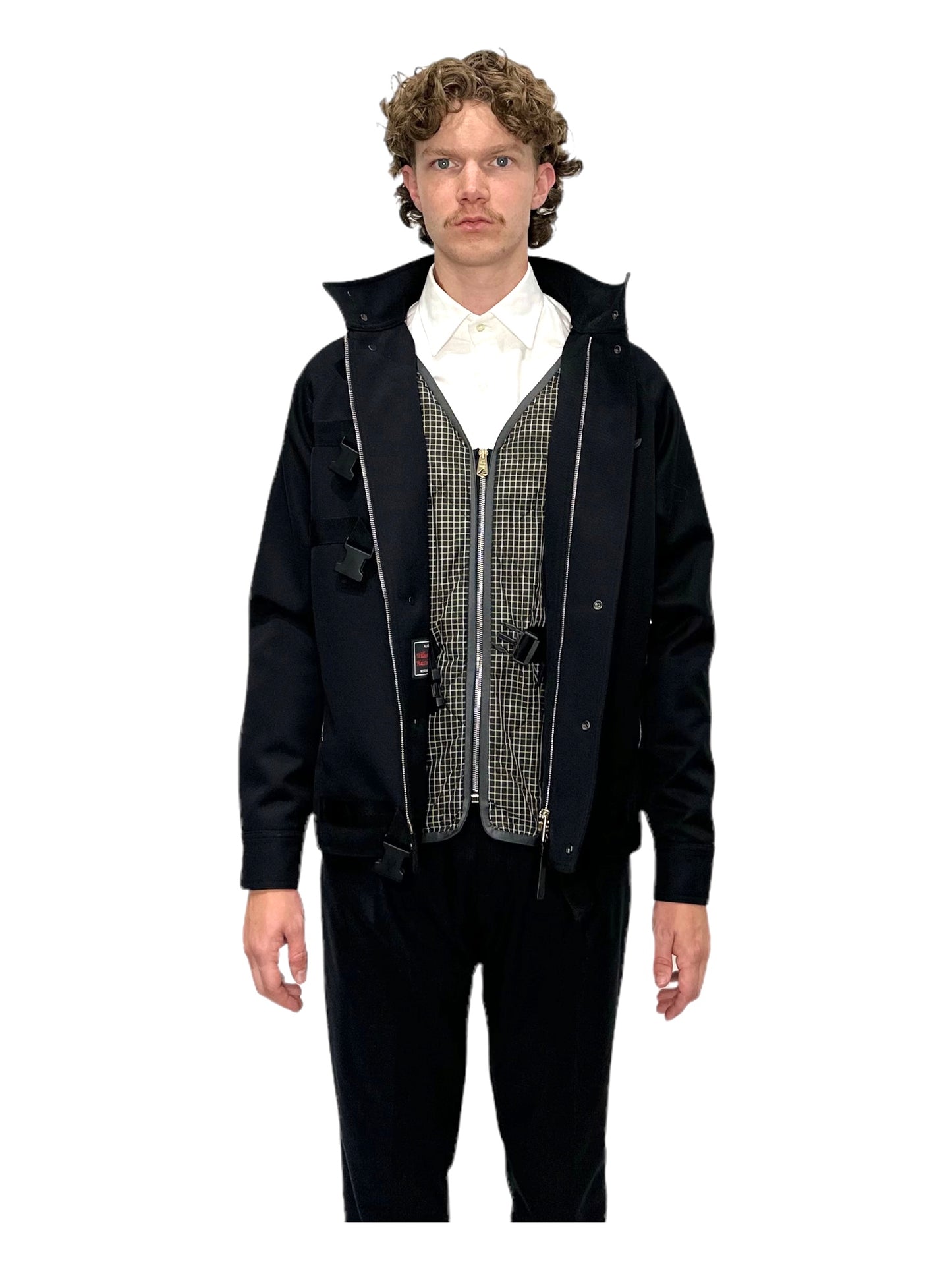 Paul Smith Black Liner Military Blouson Buckle Jacket - Genuine Design Luxury Consignment for Men. New & Pre-Owned Clothing, Shoes, & Accessories. Calgary, Canada