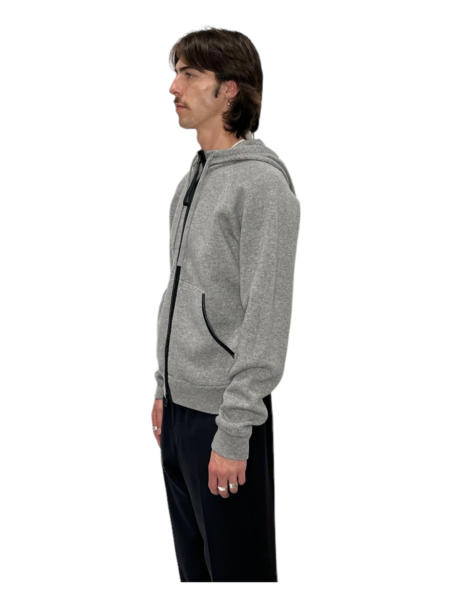 Tom Ford Grey Zip Up Hoodie - Genuine Design Luxury Consignment for Men. New & Pre-Owned Clothing, Shoes, & Accessories. Calgary, Canada