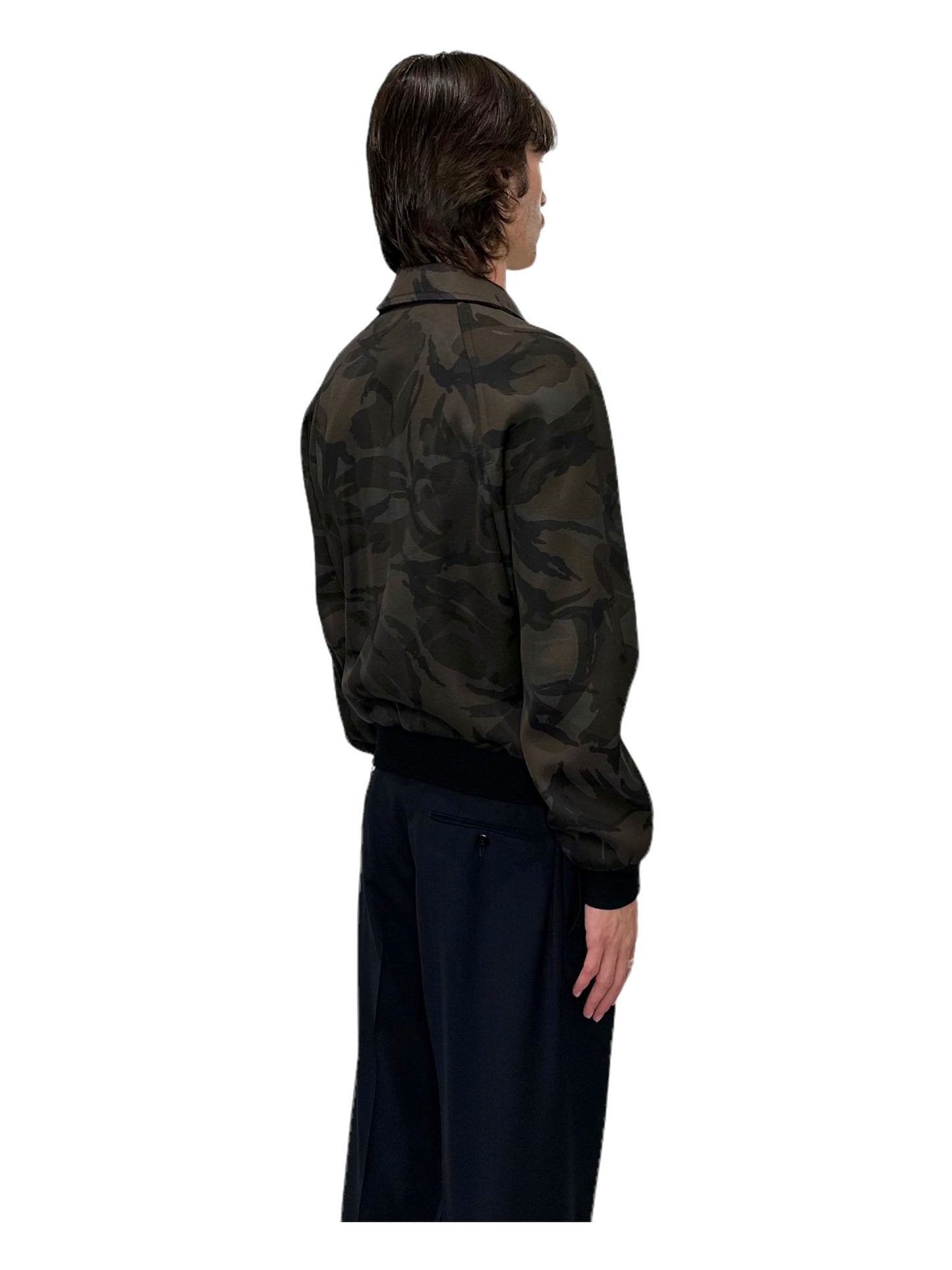 Tom Ford Nubuck Camouflage Bomber Jacket - Genuine Design Luxury Consignment for Men. New & Pre-Owned Clothing, Shoes, & Accessories. Calgary, Canada