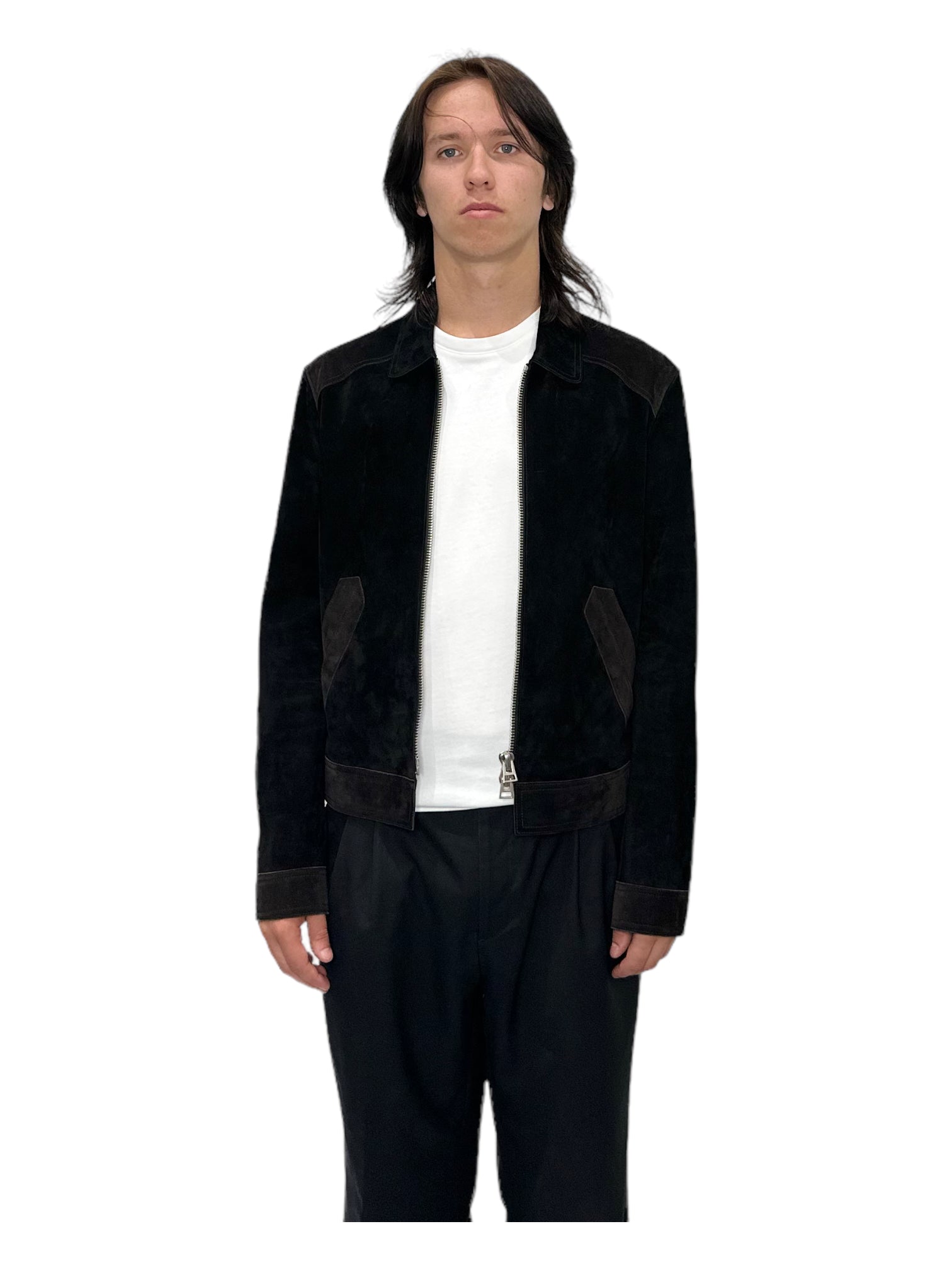 Tom Ford Dark Brown Suede Collar Jacket - Genuine Design Luxury Consignment for Men. New & Pre-Owned Clothing, Shoes, & Accessories. Calgary, Canada