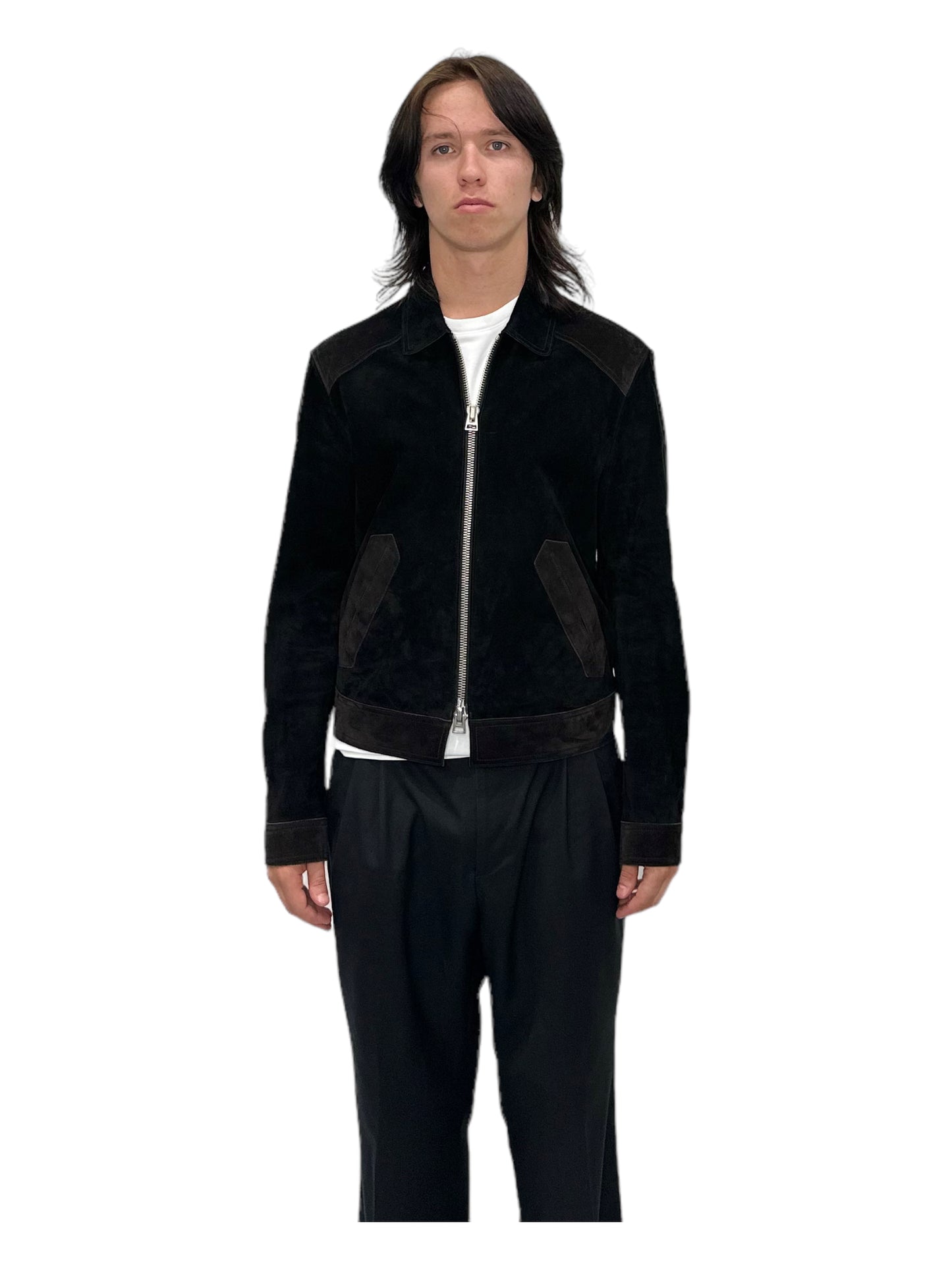 Tom Ford Dark Brown Suede Collar Jacket - Genuine Design Luxury Consignment for Men. New & Pre-Owned Clothing, Shoes, & Accessories. Calgary, Canada