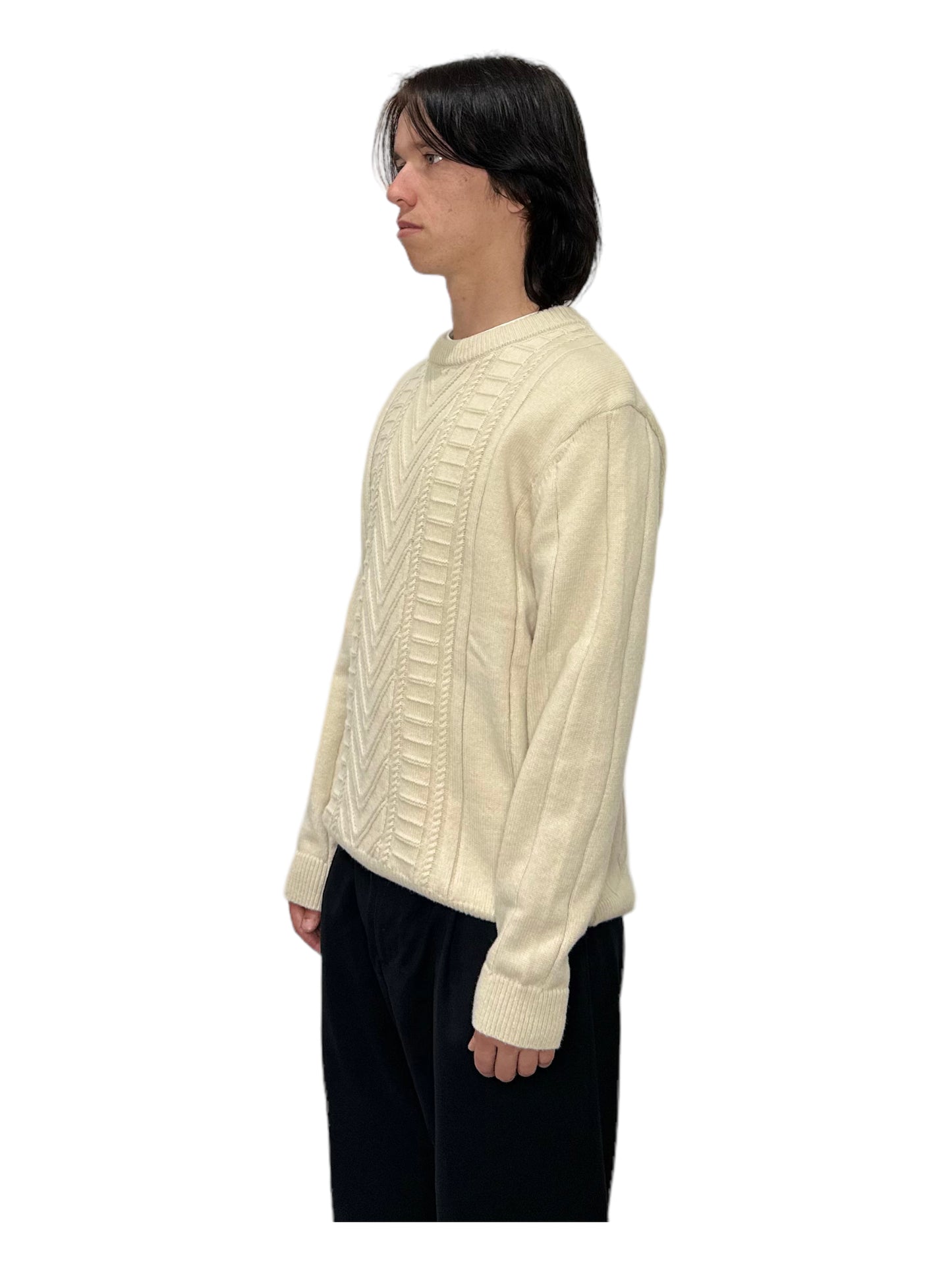Brunello Cucinelli Cream Knit Sweater - Genuine Design Luxury Consignment for Men. New & Pre-Owned Clothing, Shoes, & Accessories. Calgary, Canada
