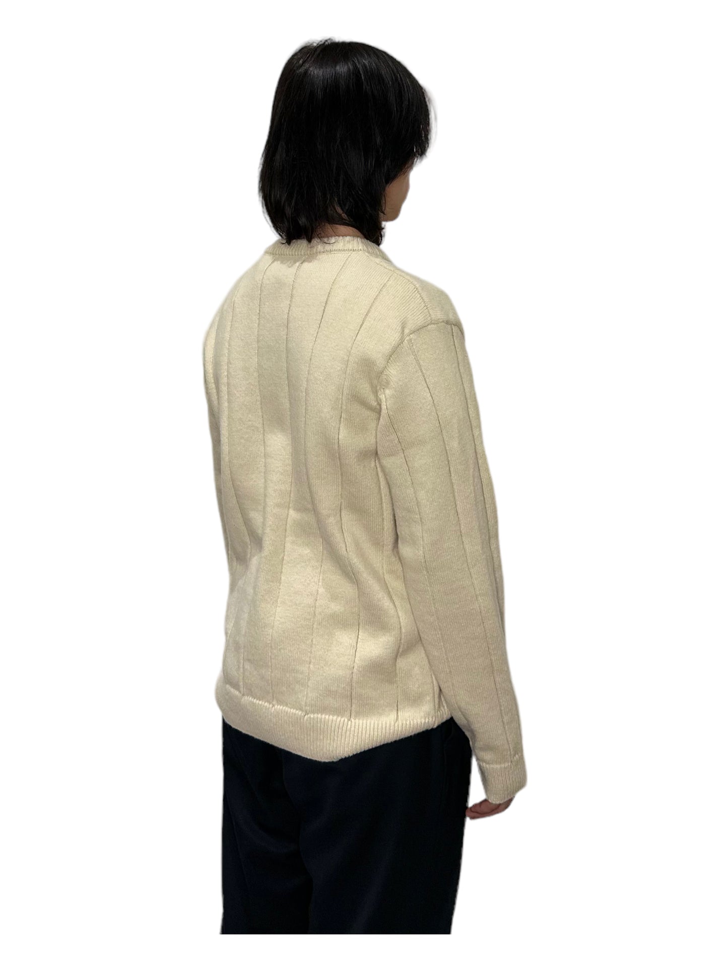 Brunello Cucinelli Cream Knit Sweater - Genuine Design Luxury Consignment for Men. New & Pre-Owned Clothing, Shoes, & Accessories. Calgary, Canada