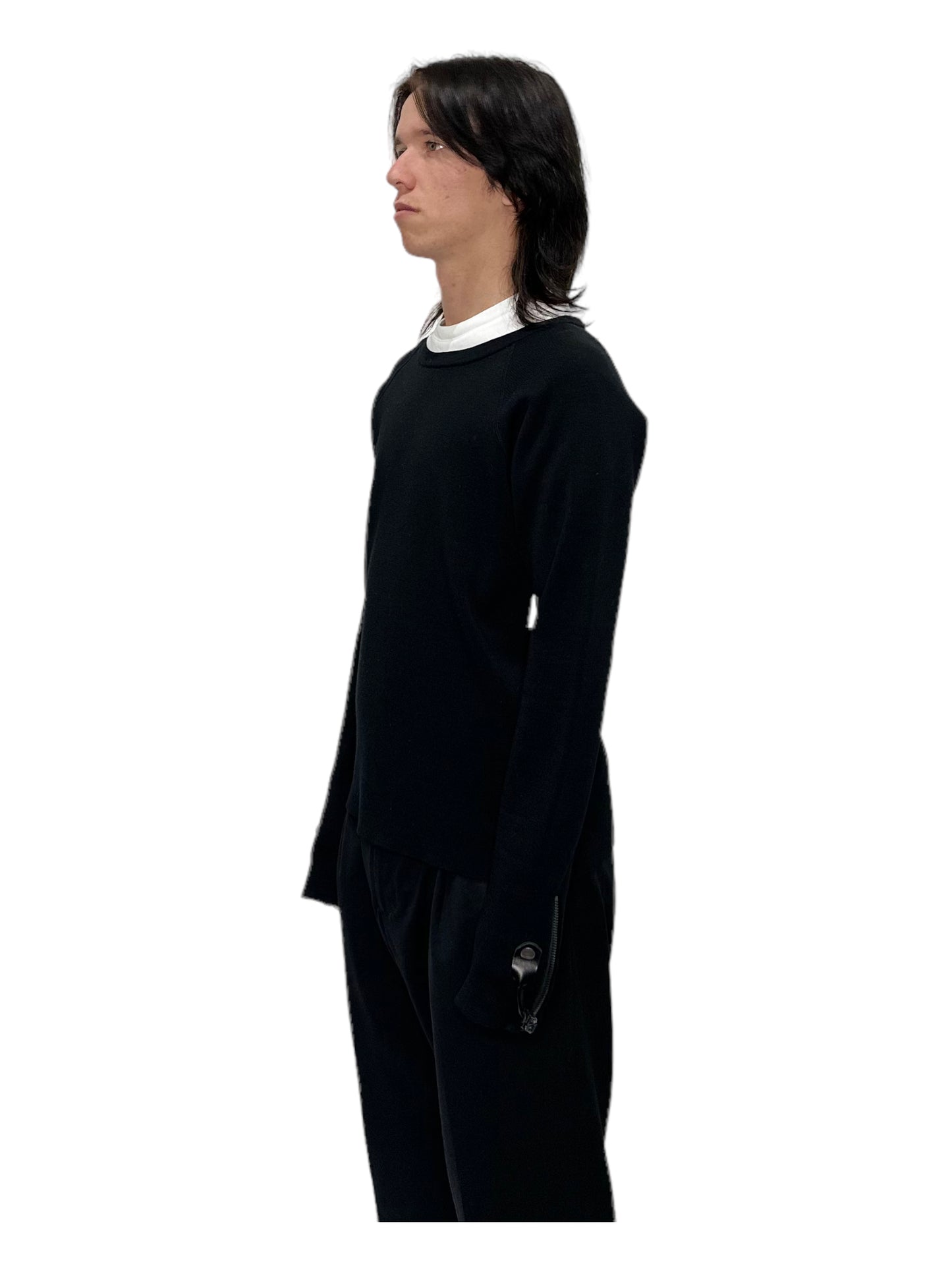 Balenciaga Black Unbranded Crewneck Sweatshirt - Genuine Design Luxury Consignment for Men. New & Pre-Owned Clothing, Shoes, & Accessories. Calgary, Canada