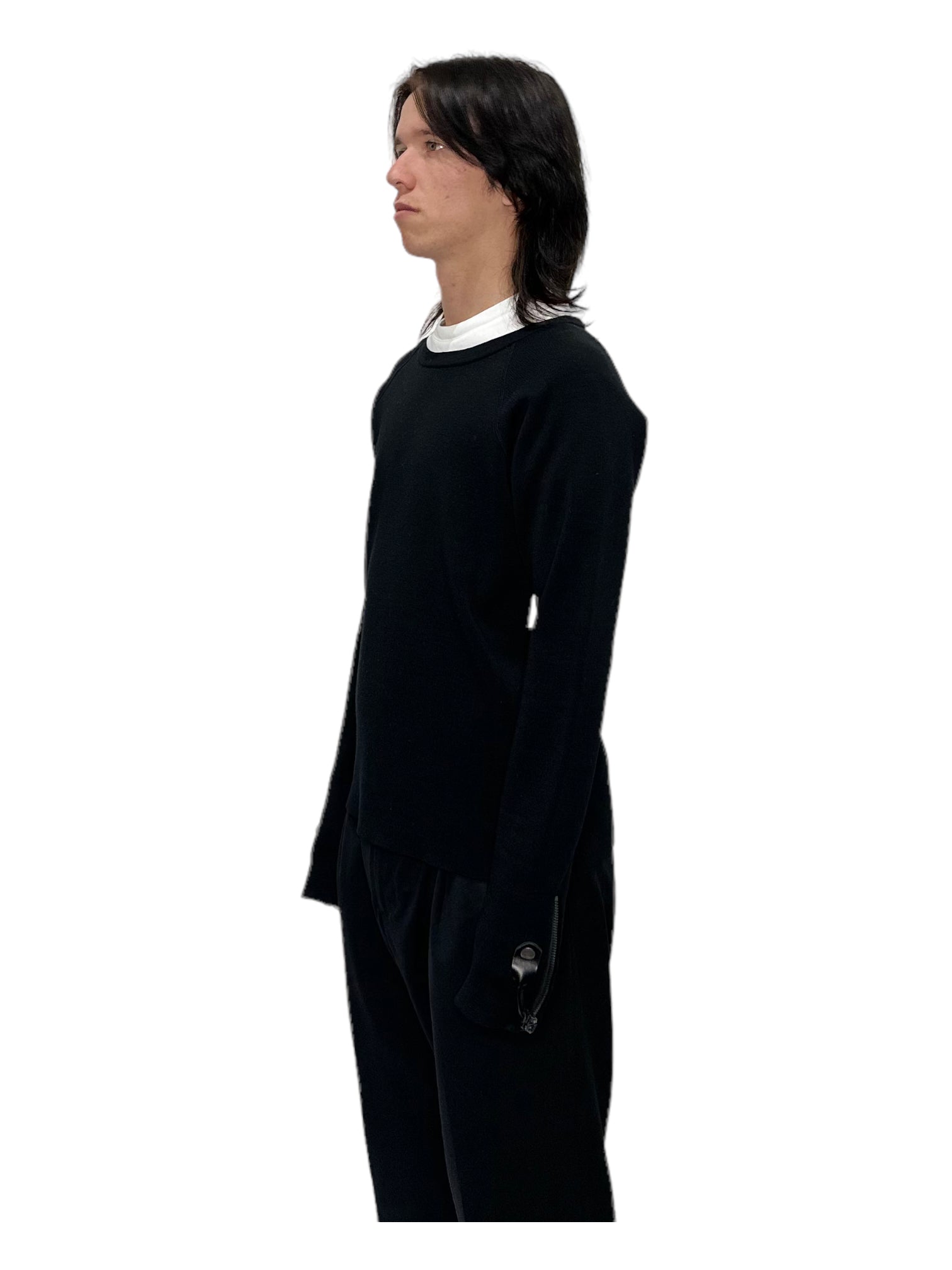 Balenciaga Black Unbranded Crewneck Sweatshirt - Genuine Design Luxury Consignment for Men. New & Pre-Owned Clothing, Shoes, & Accessories. Calgary, Canada