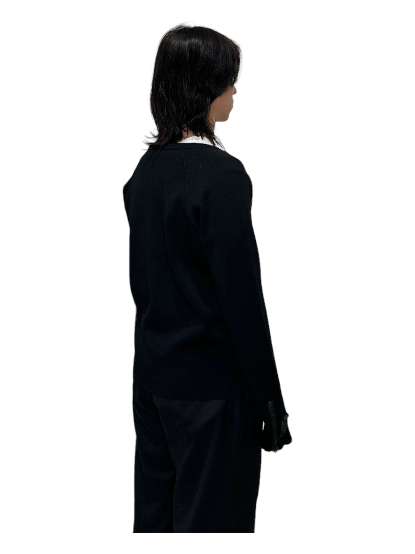 Balenciaga Black Unbranded Crewneck Sweatshirt - Genuine Design Luxury Consignment for Men. New & Pre-Owned Clothing, Shoes, & Accessories. Calgary, Canada