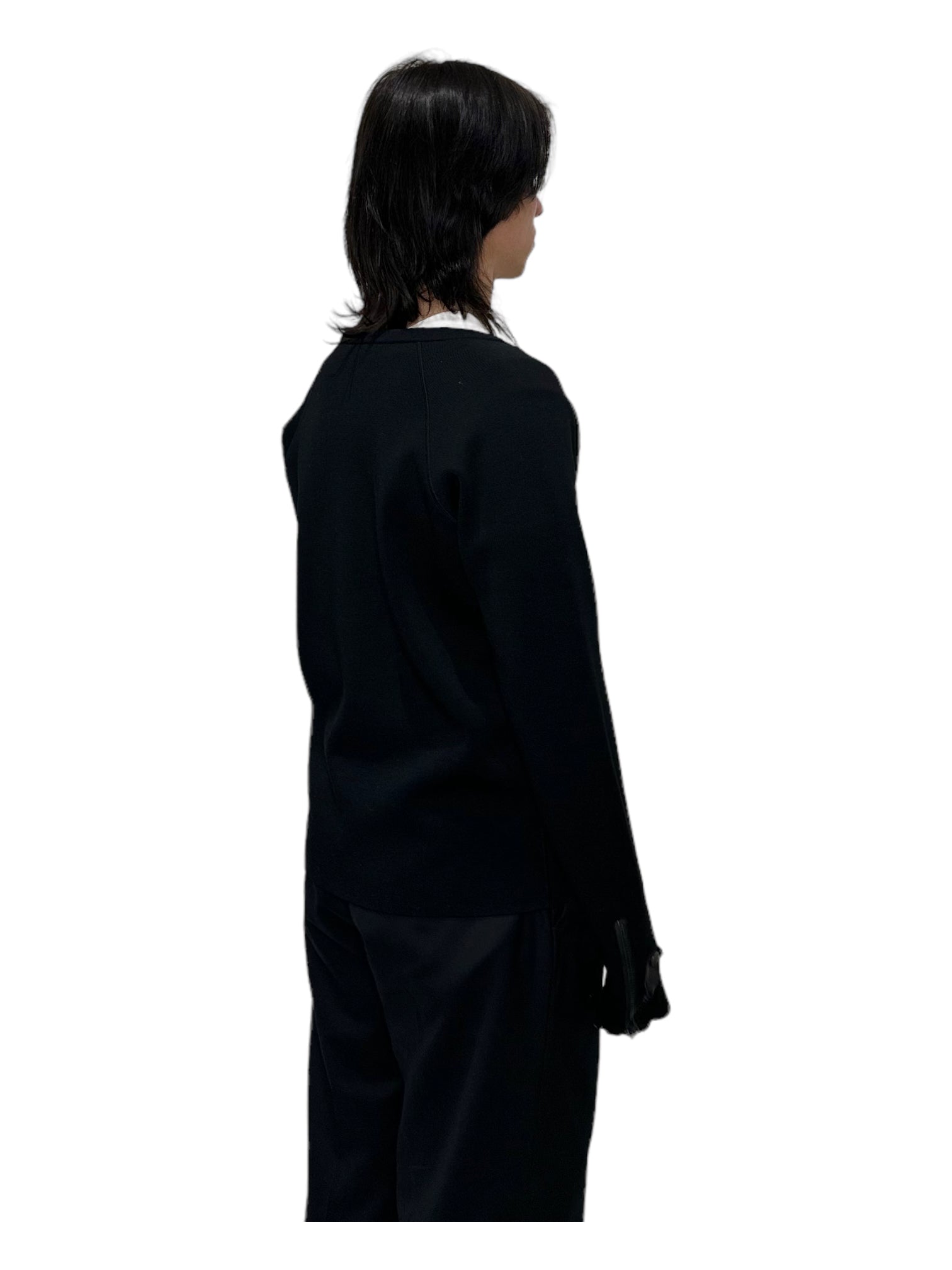Balenciaga Black Unbranded Crewneck Sweatshirt - Genuine Design Luxury Consignment for Men. New & Pre-Owned Clothing, Shoes, & Accessories. Calgary, Canada