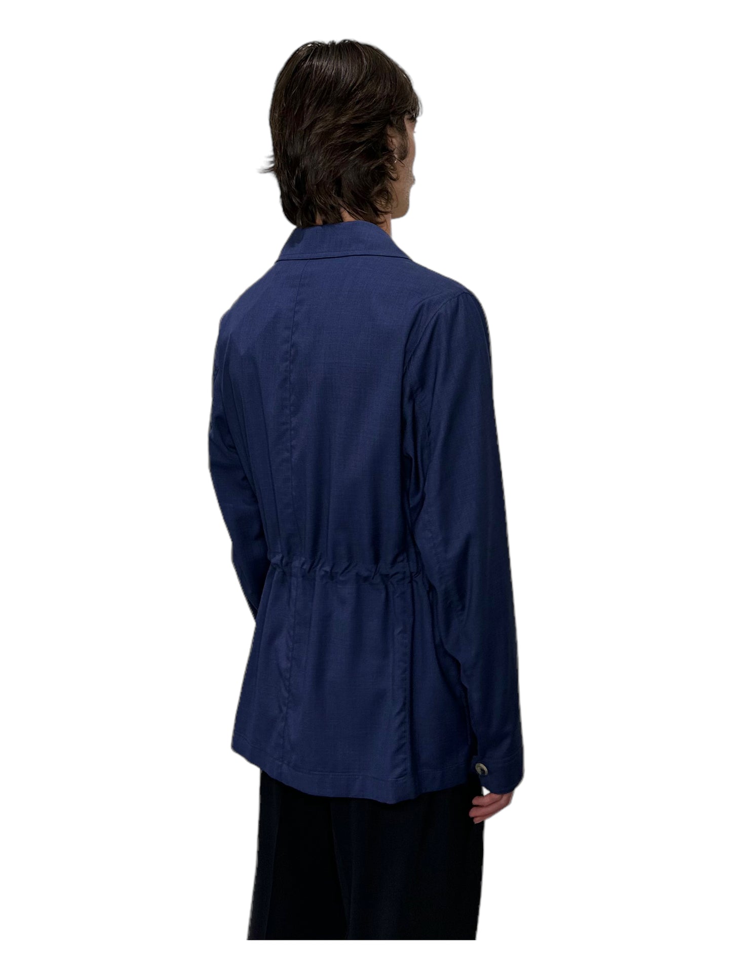 Canali Blue Multi Pocket Button Up Jacket - Genuine Design Luxury Consignment for Men. New & Pre-Owned Clothing, Shoes, & Accessories. Calgary, Canada