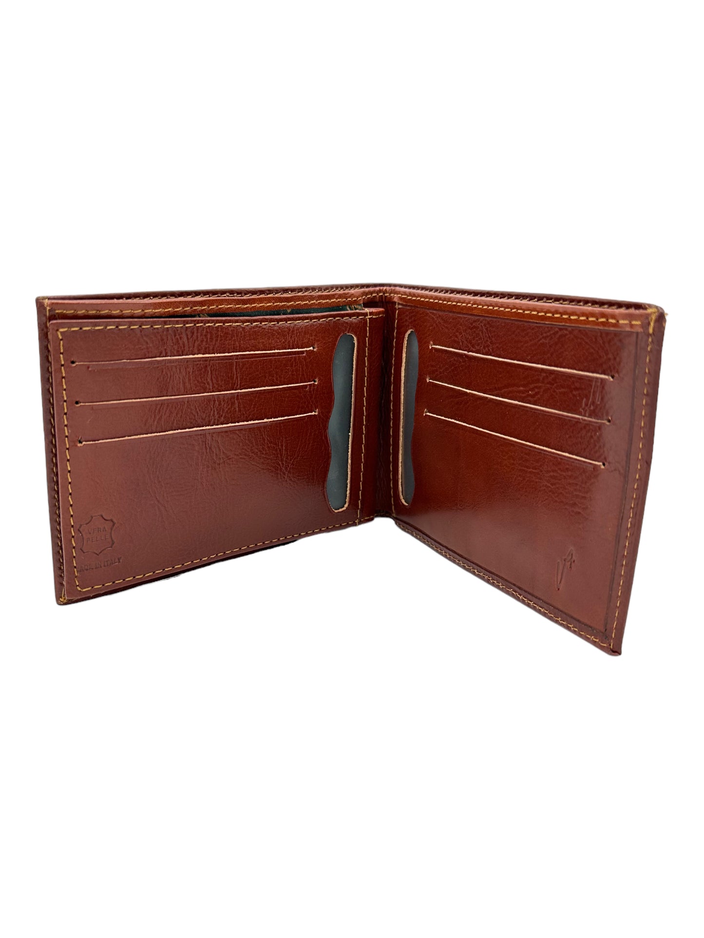 A Valentino Red Bi-fold Leather Wallet