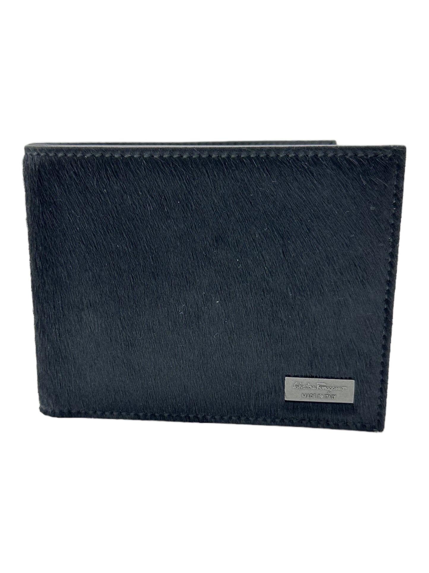 Salvatore Ferragamo Nero Black Bi-fold Wallet - Genuine Design Luxury Consignment for Men. New & Pre-Owned Clothing, Shoes, & Accessories. Calgary, Canada