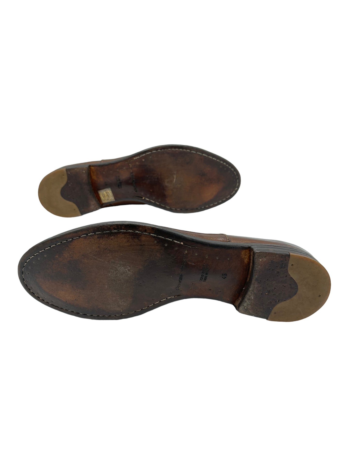 Officine Creative Brown Leather Oxford Shoes