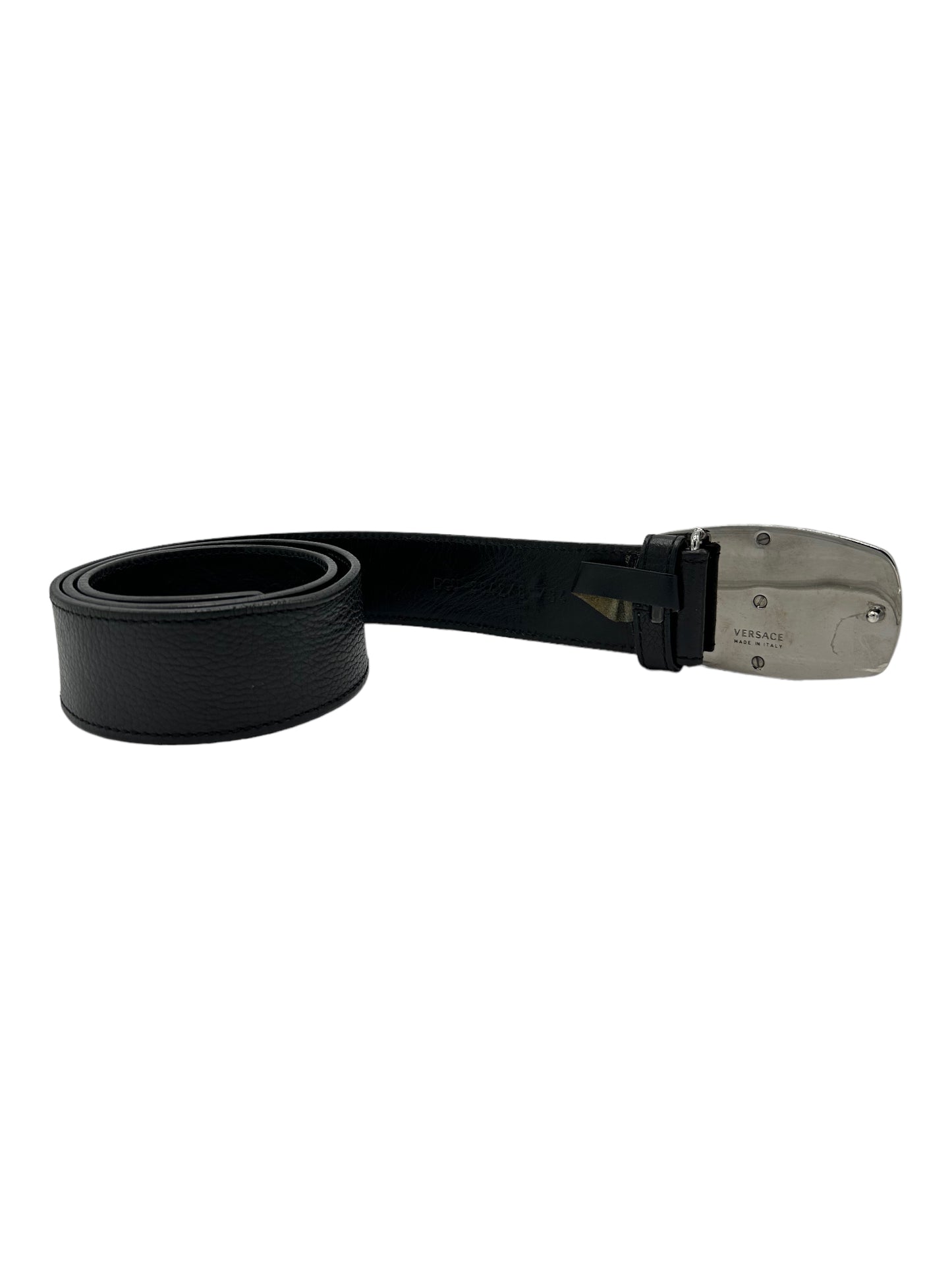 Versace Medusa Head Box Frame Belt— Genuine Design Luxury Consignment for Men. New & Pre-Owned Clothing, Shoes, & Accessories. Calgary, Canada