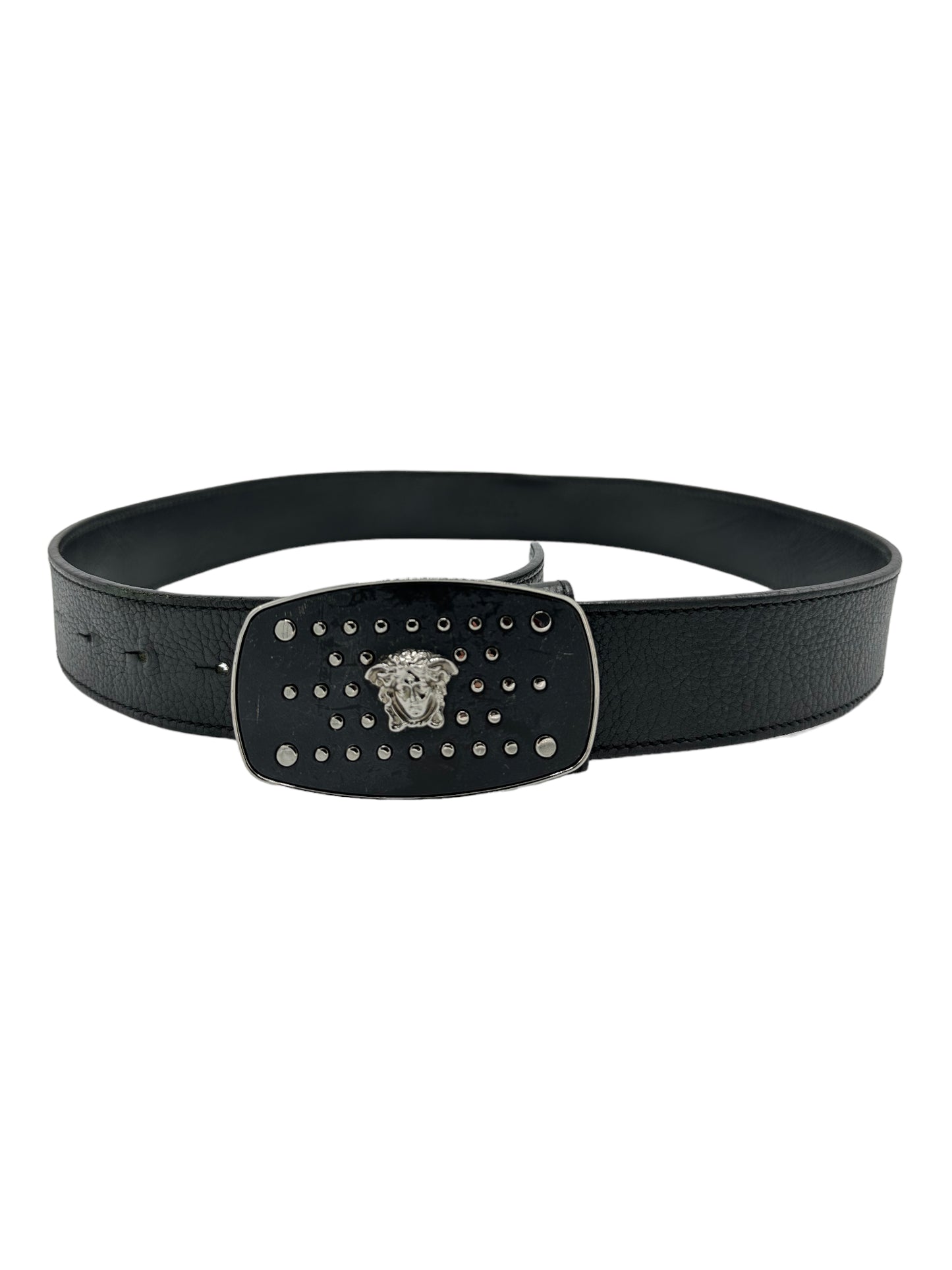 Versace Medusa Head Box Frame Belt— Genuine Design Luxury Consignment for Men. New & Pre-Owned Clothing, Shoes, & Accessories. Calgary, Canada