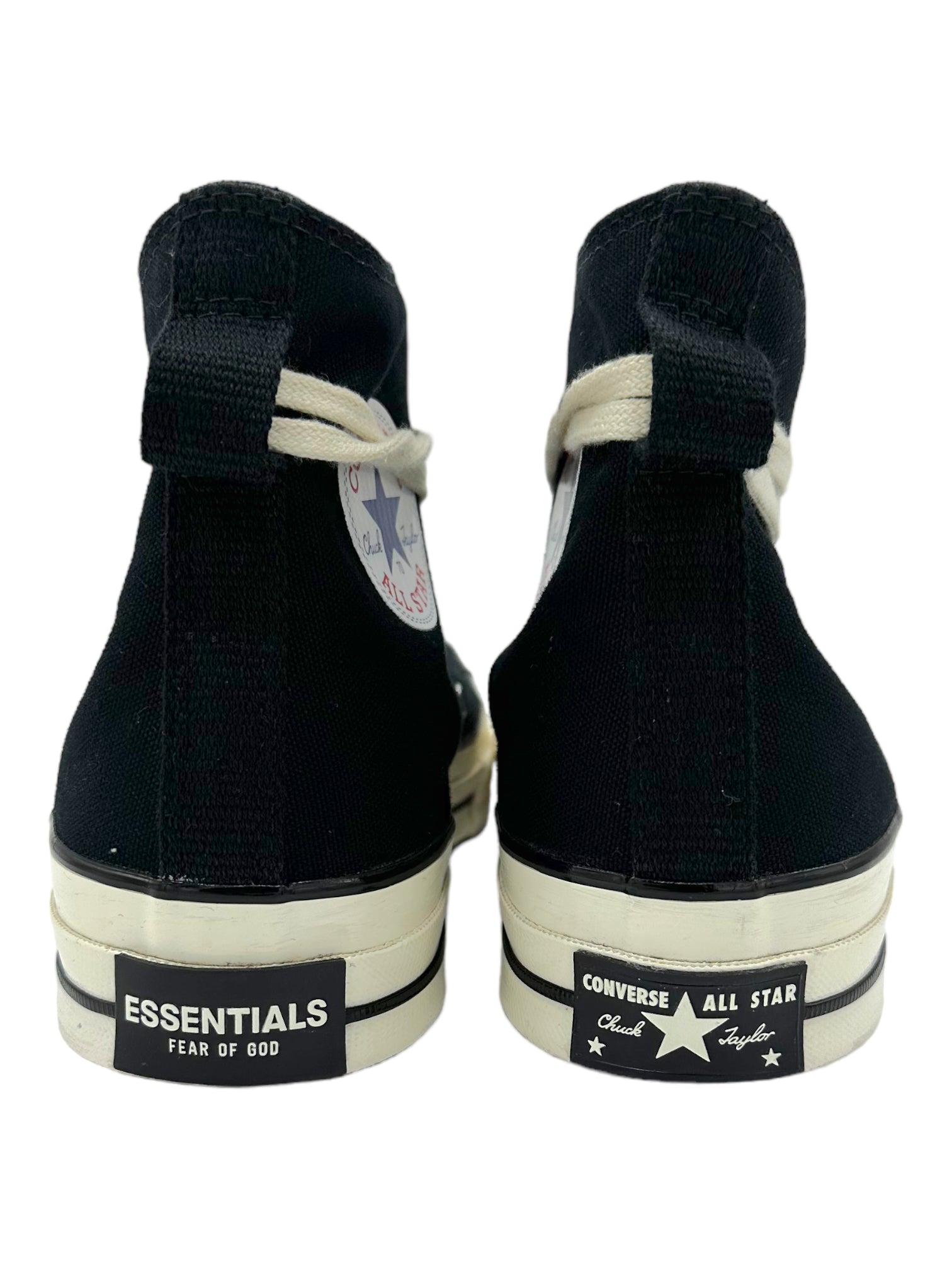 Fear Of God Essentials X Converse Black Chuck Taylor All-Star 70 Hi - Genuine Design Luxury Consignment for Men. New & Pre-Owned Clothing, Shoes, & Accessories. Calgary, Canada