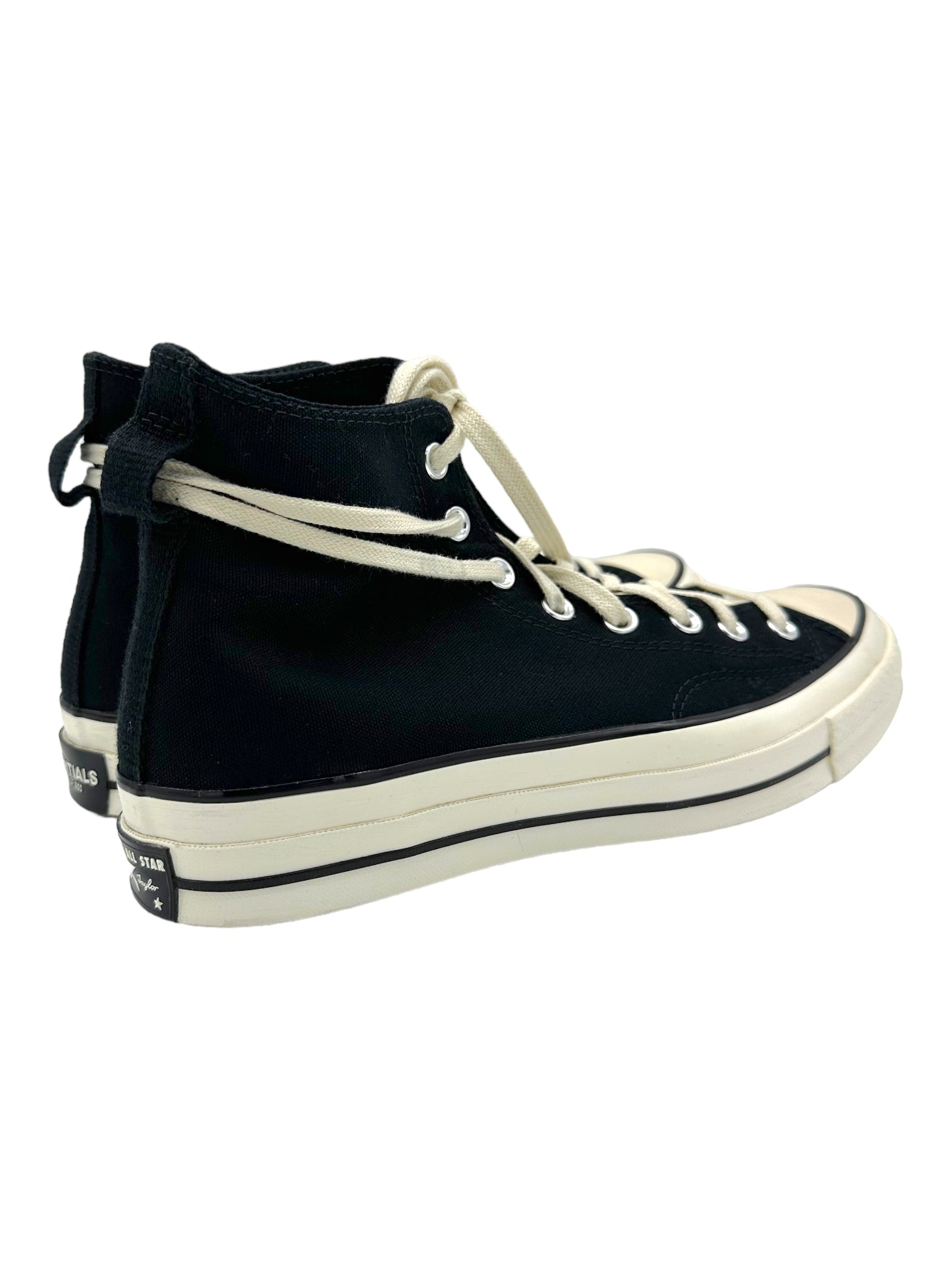 Fear Of God Essentials X Converse Black Chuck Taylor All-Star 70 Hi - Genuine Design Luxury Consignment for Men. New & Pre-Owned Clothing, Shoes, & Accessories. Calgary, Canada
