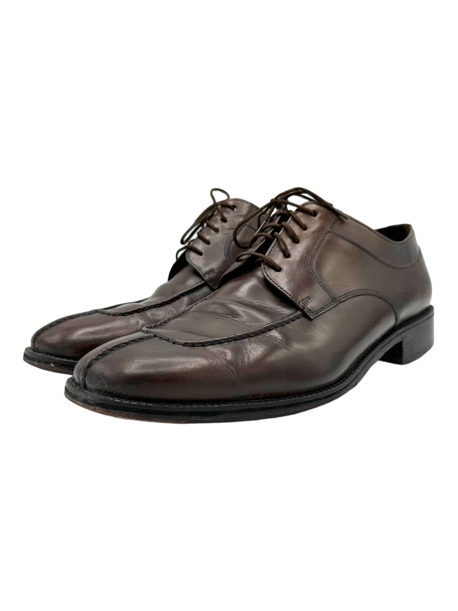 Cole Haan Brown Leather Split Toe Oxford Dress Shoe - Genuine Design luxury consignment Calgary, Canada New and pre-owned clothing, shoes, accessories.