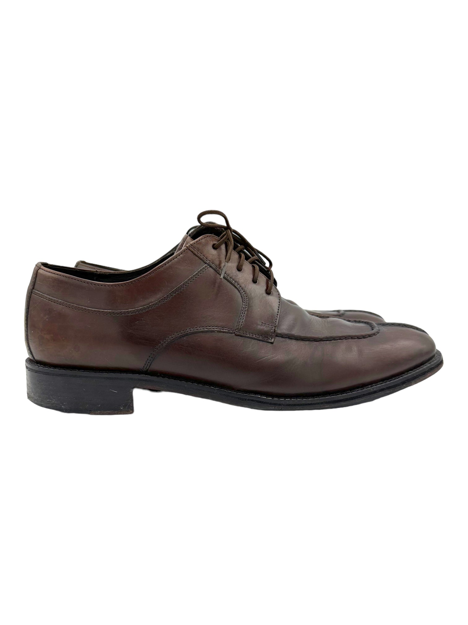 Cole Haan Brown Leather Split Toe Oxford Dress Shoe - Genuine Design luxury consignment Calgary, Canada New and pre-owned clothing, shoes, accessories.