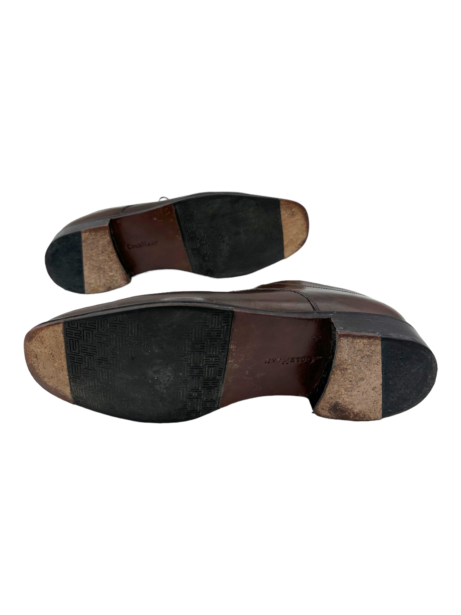 Cole Haan Brown Leather Split Toe Oxford Dress Shoe - Genuine Design luxury consignment Calgary, Canada New and pre-owned clothing, shoes, accessories.