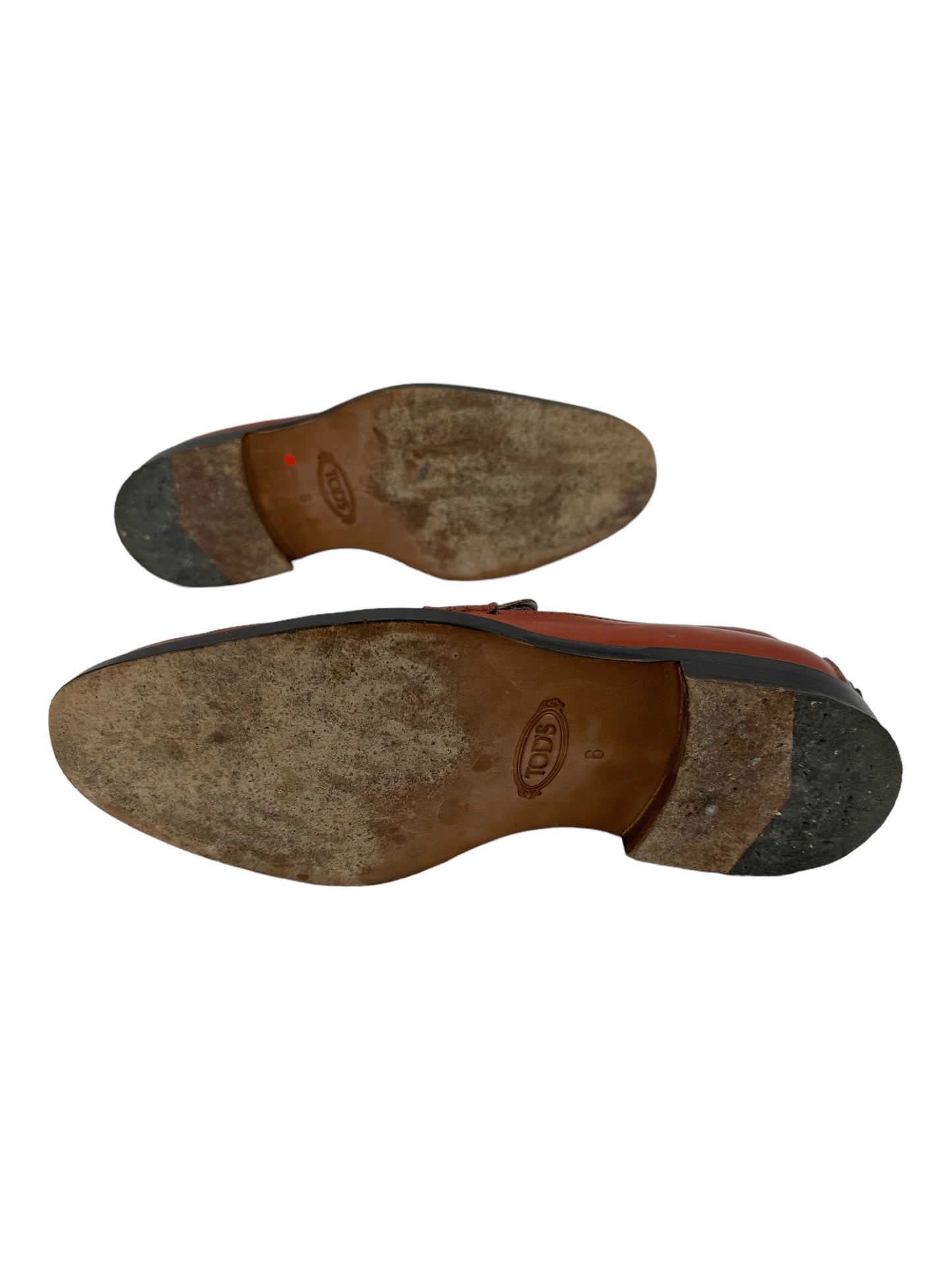 Tods Brown Leather Penny Loafers