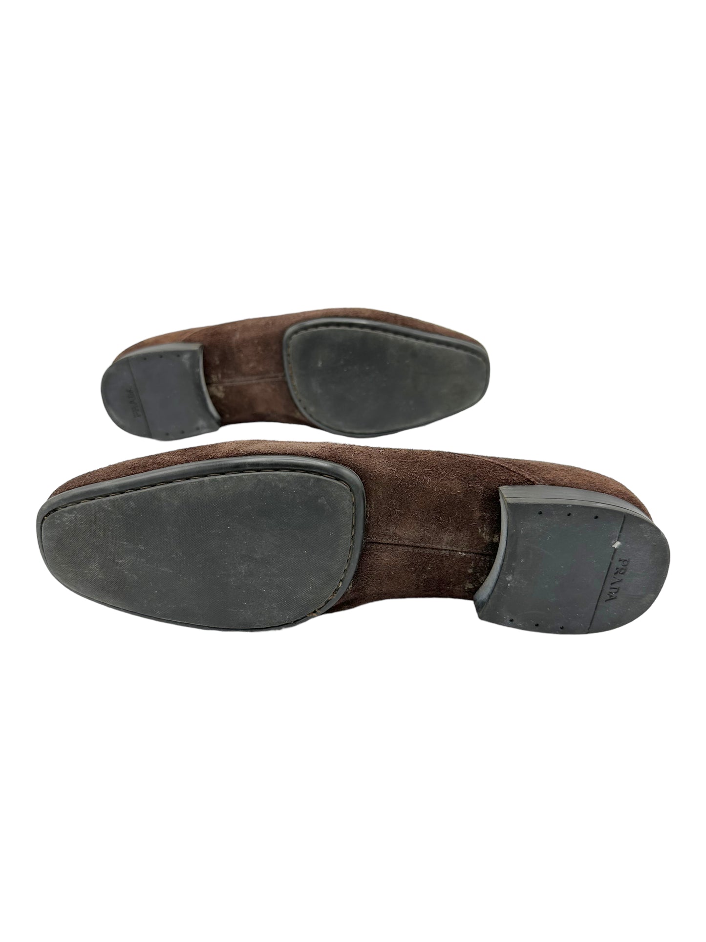 Prada Dark Brown Suede Oxford Dress Shoes