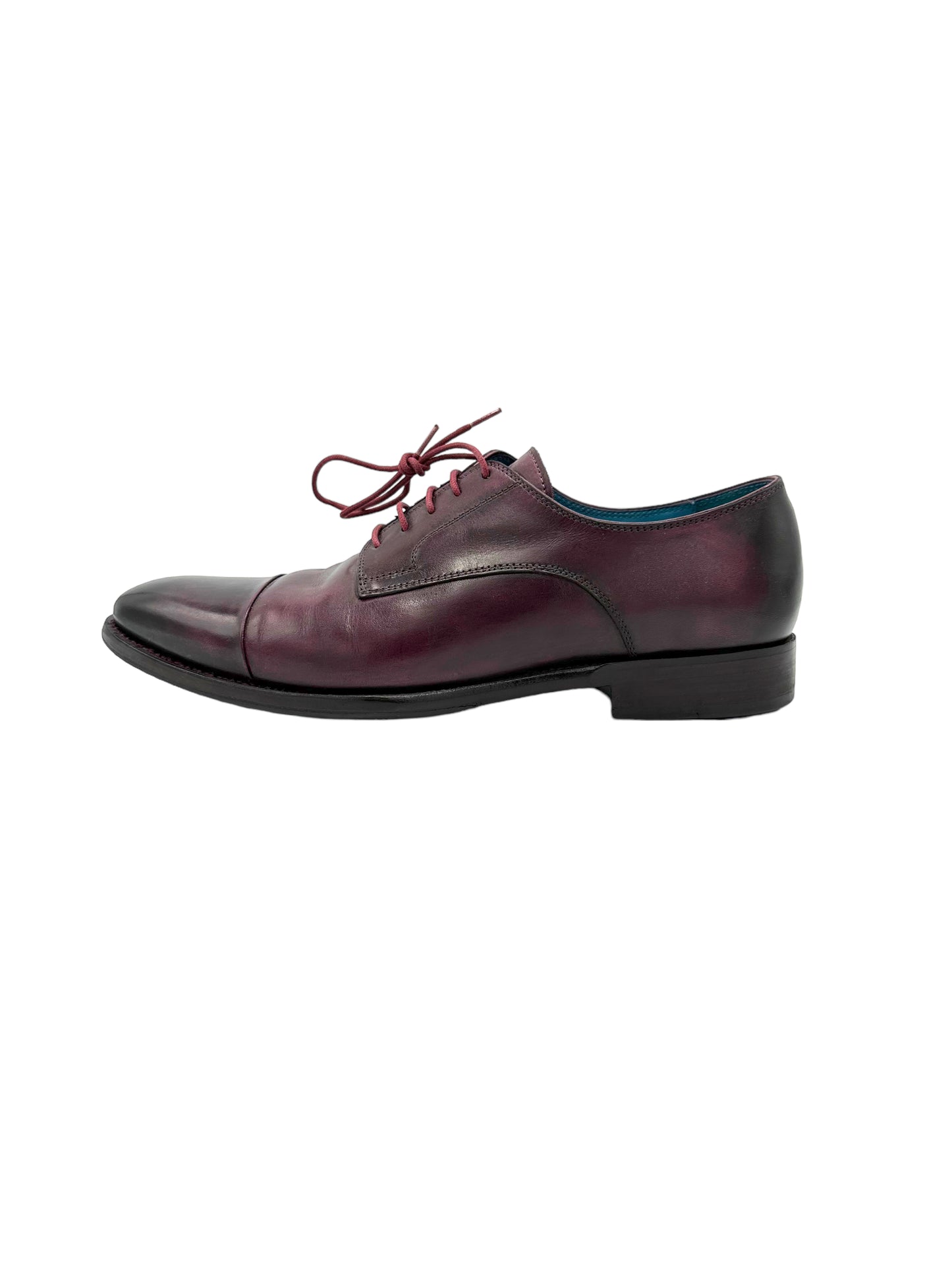 Custom Unbranded Purple Burgundy Oxford Dress Shoe