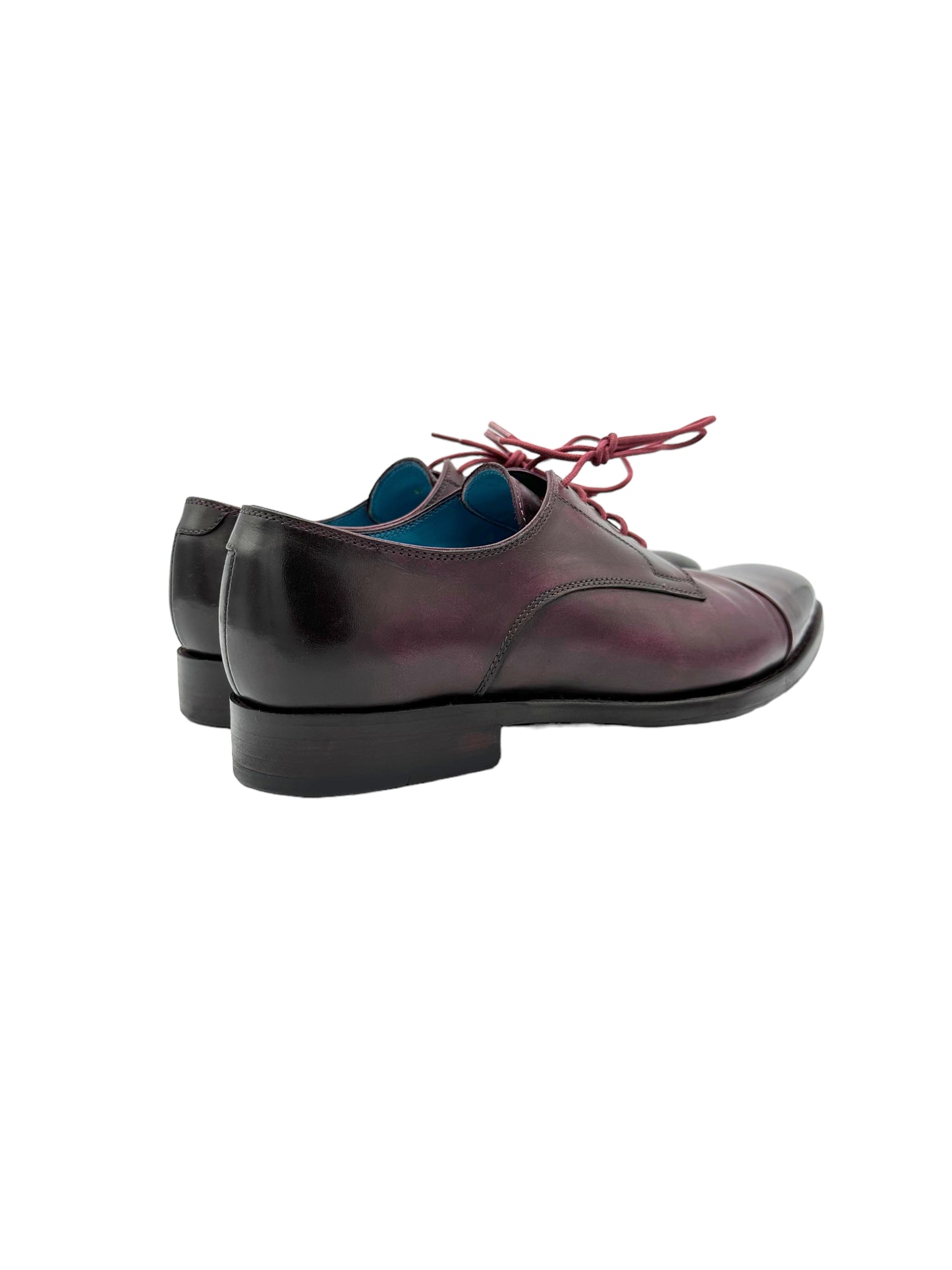 Custom Unbranded Purple Burgundy Oxford Dress Shoe