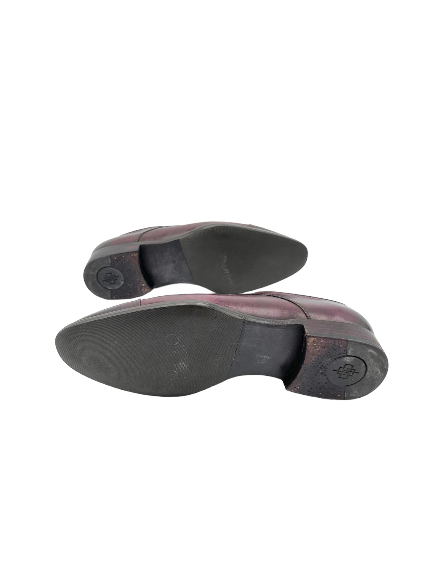 Custom Unbranded Purple Burgundy Oxford Dress Shoe