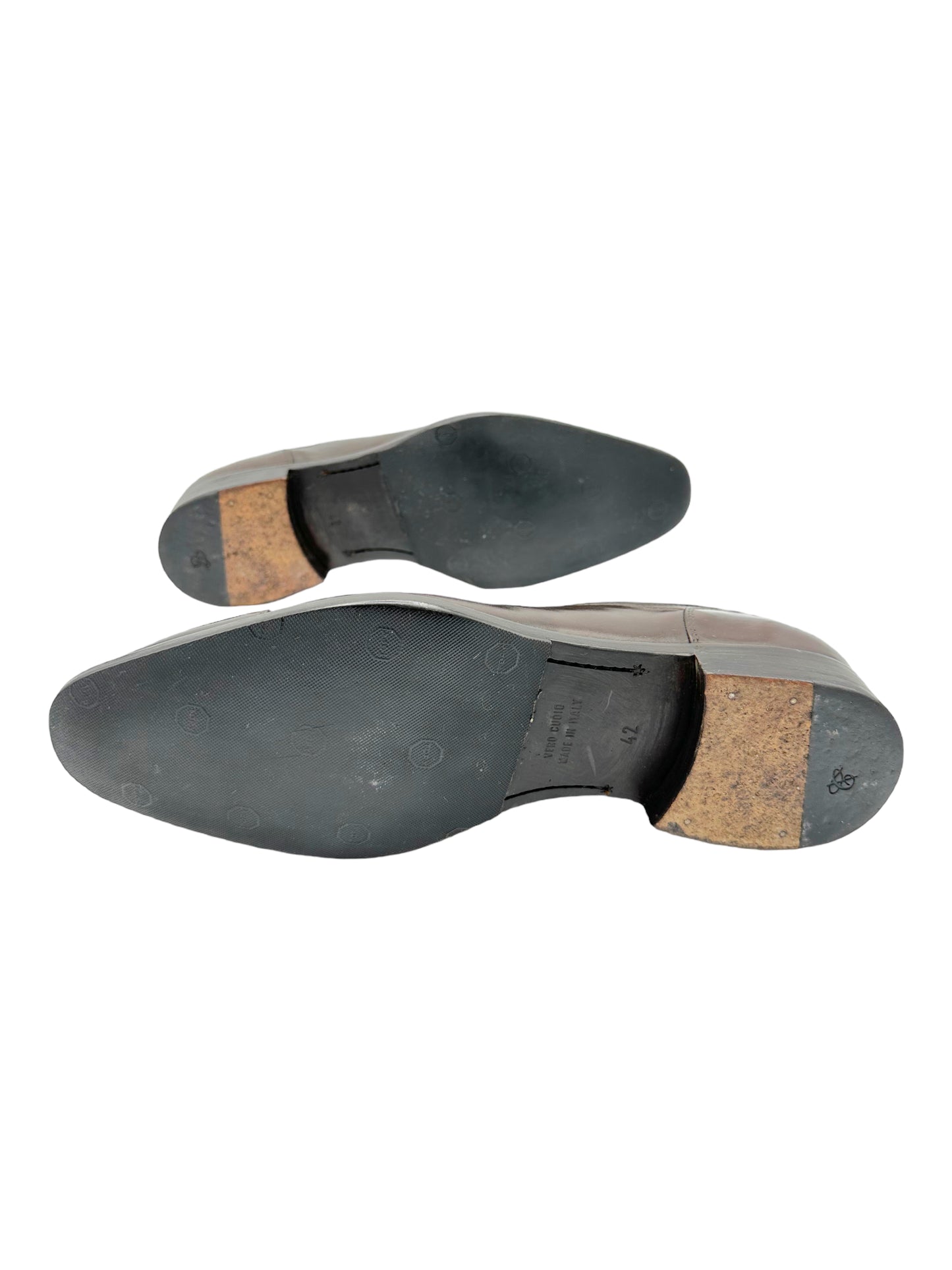 Canali Dark Brown Leather Oxford Dress Shoes - Genuine Design Luxury Consignment for Men. New & Pre-Owned Clothing, Shoes, & Accessories. Calgary, Canada