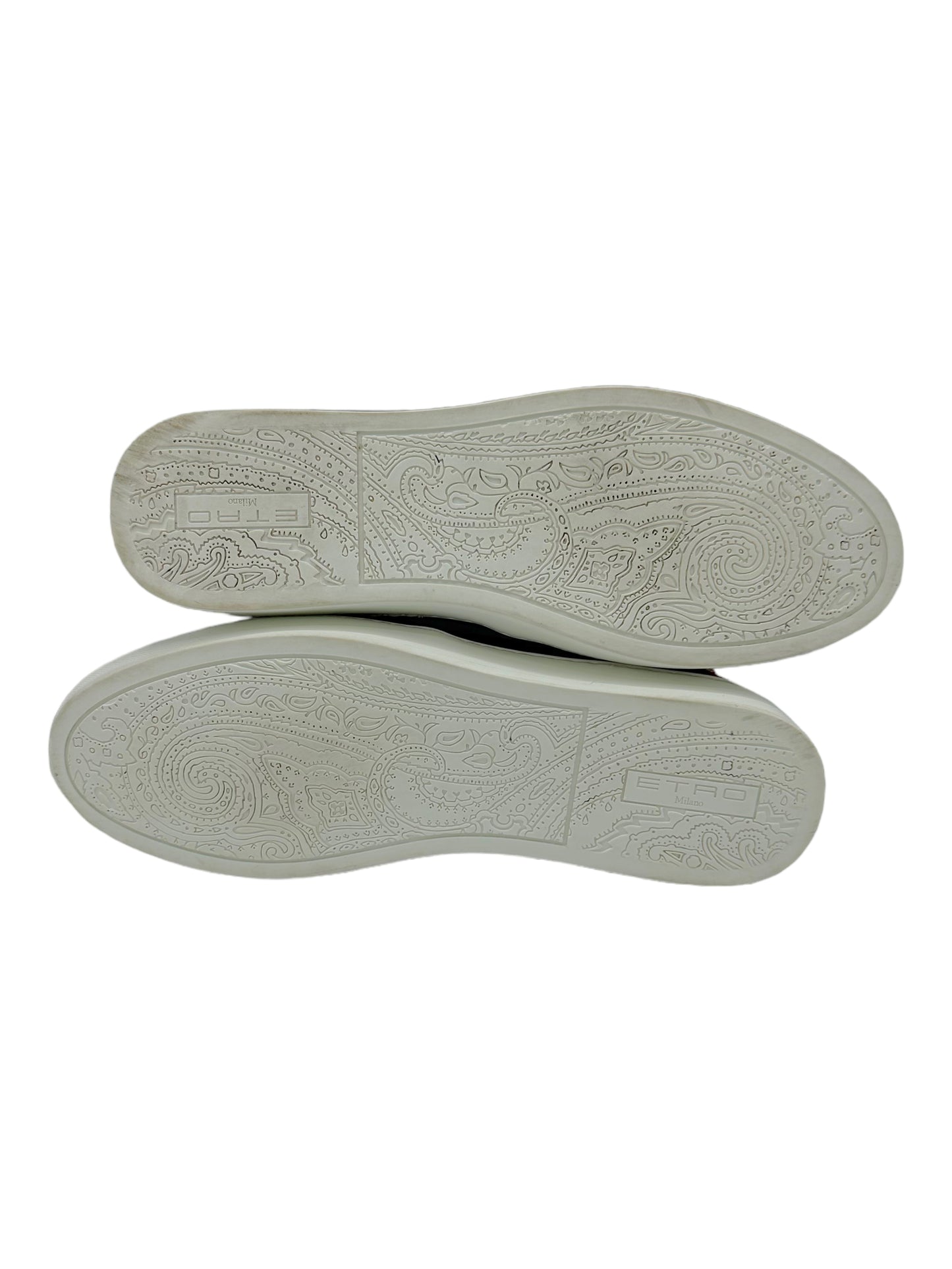 Etro Multicolour Patchwork Slip-On Sneakers - Genuine Design Luxury Consignment for Men. New & Pre-Owned Clothing, Shoes, & Accessories. Calgary, Canada