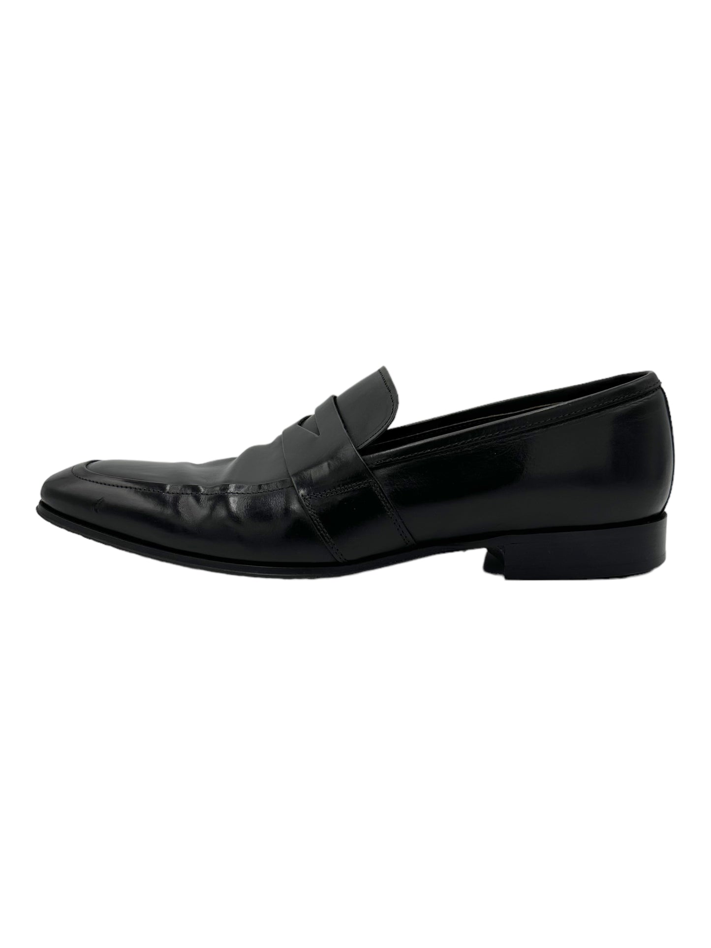 To Boot New York Black Leather Penny Loafers - Genuine Design Luxury Consignment Calgary, Alberta, Canada New and Pre-Owned Clothing, Shoes, Accessories.