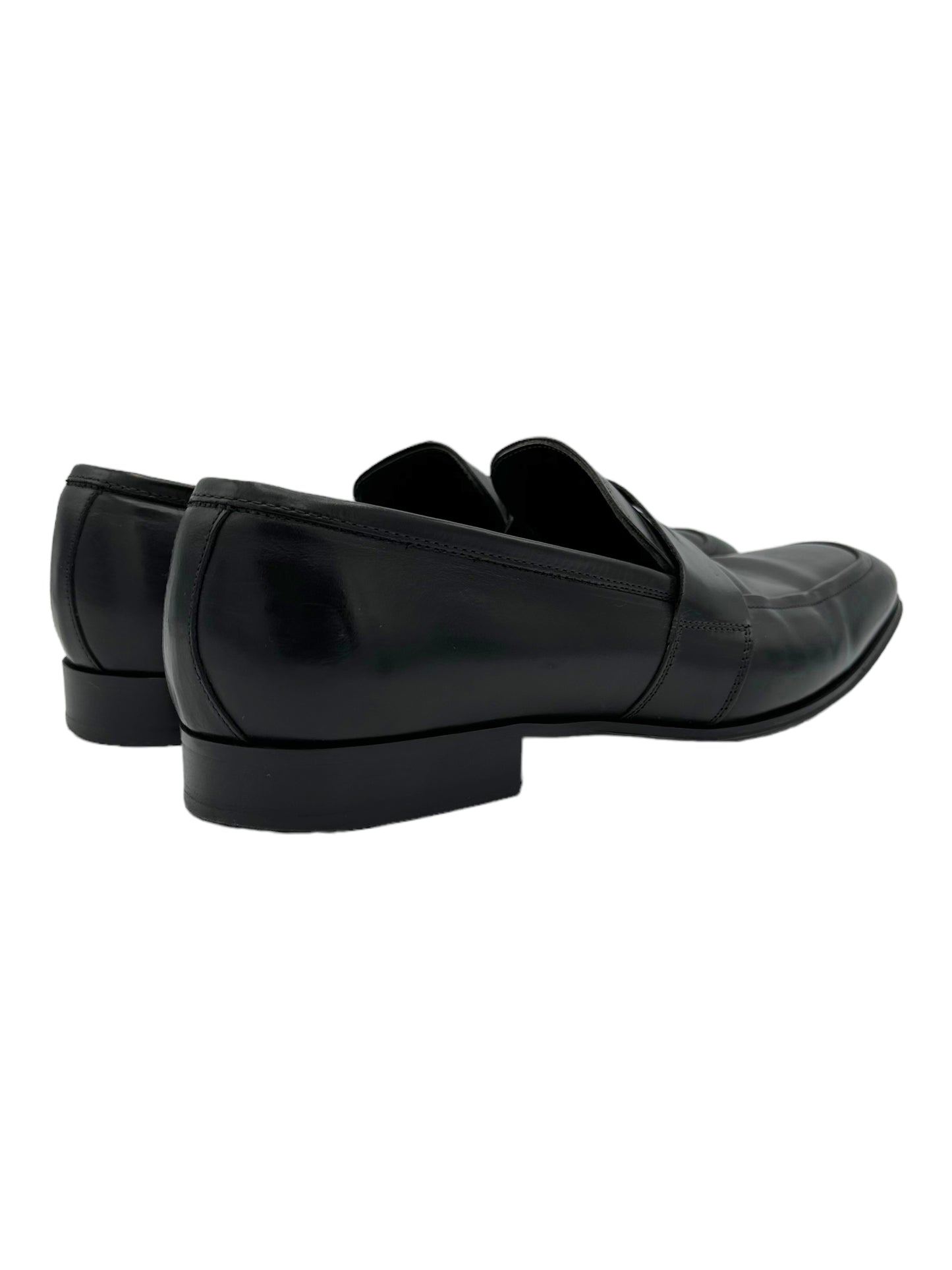 To Boot New York Black Leather Penny Loafers - Genuine Design Luxury Consignment Calgary, Alberta, Canada New and Pre-Owned Clothing, Shoes, Accessories.