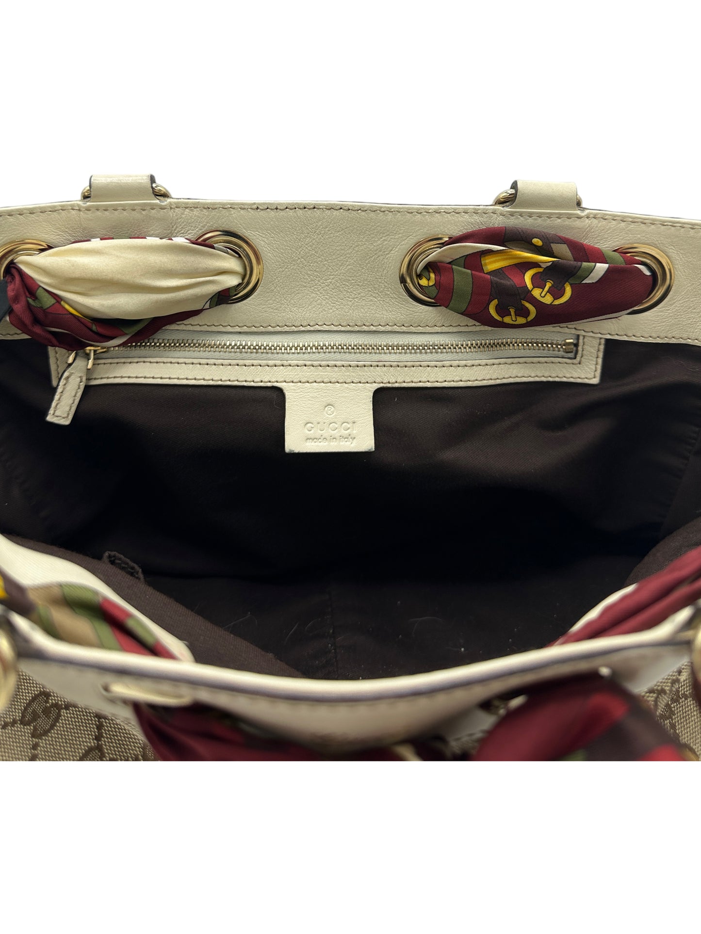 Gucci GG Canvas Positano Scarf Tote