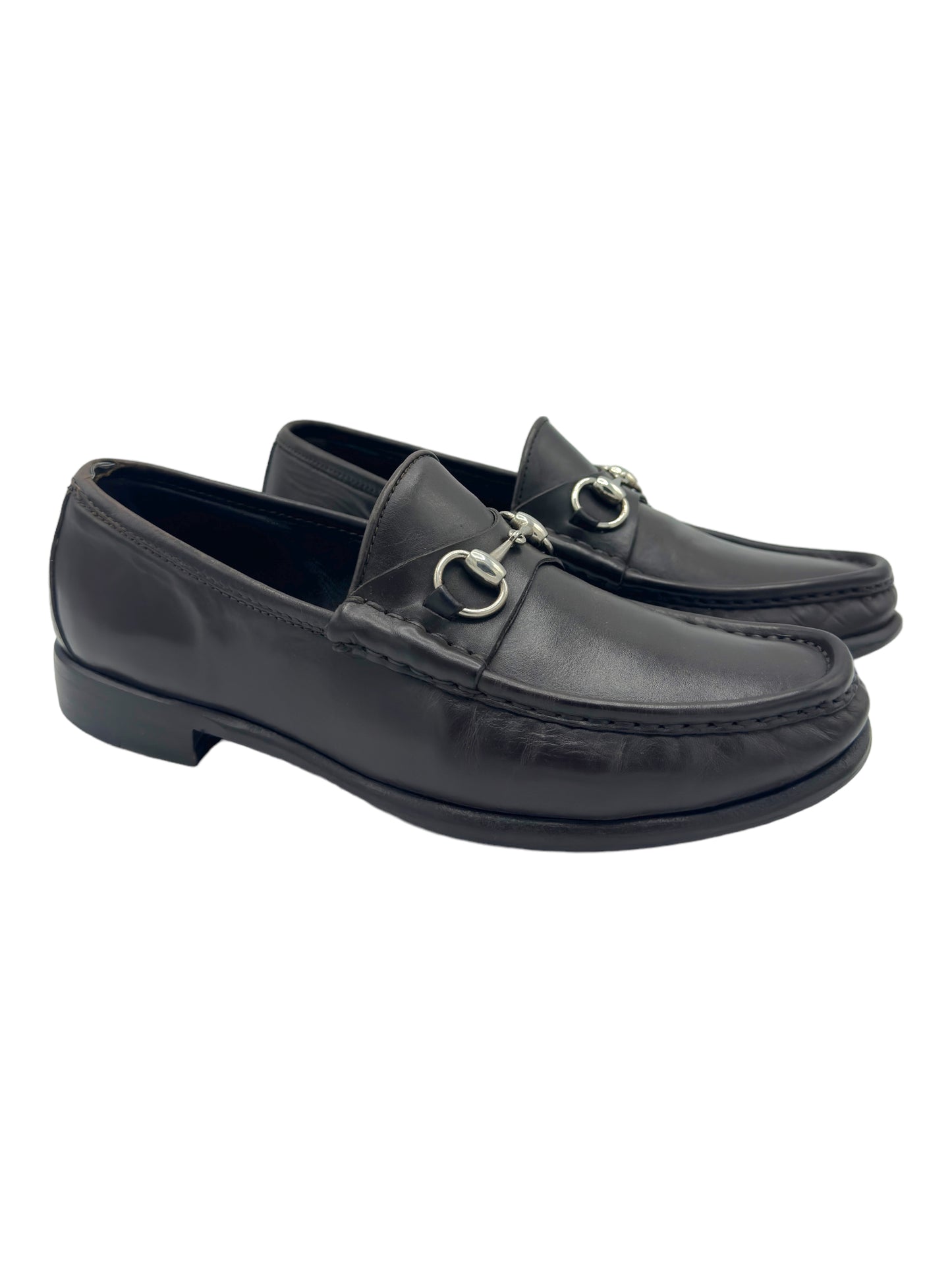 Gucci Brown Horse Bit Leather Loafers - Genuine Design Luxury Consignment for Men. New & Pre-Owned Clothing, Shoes, & Accessories. Calgary, Canada