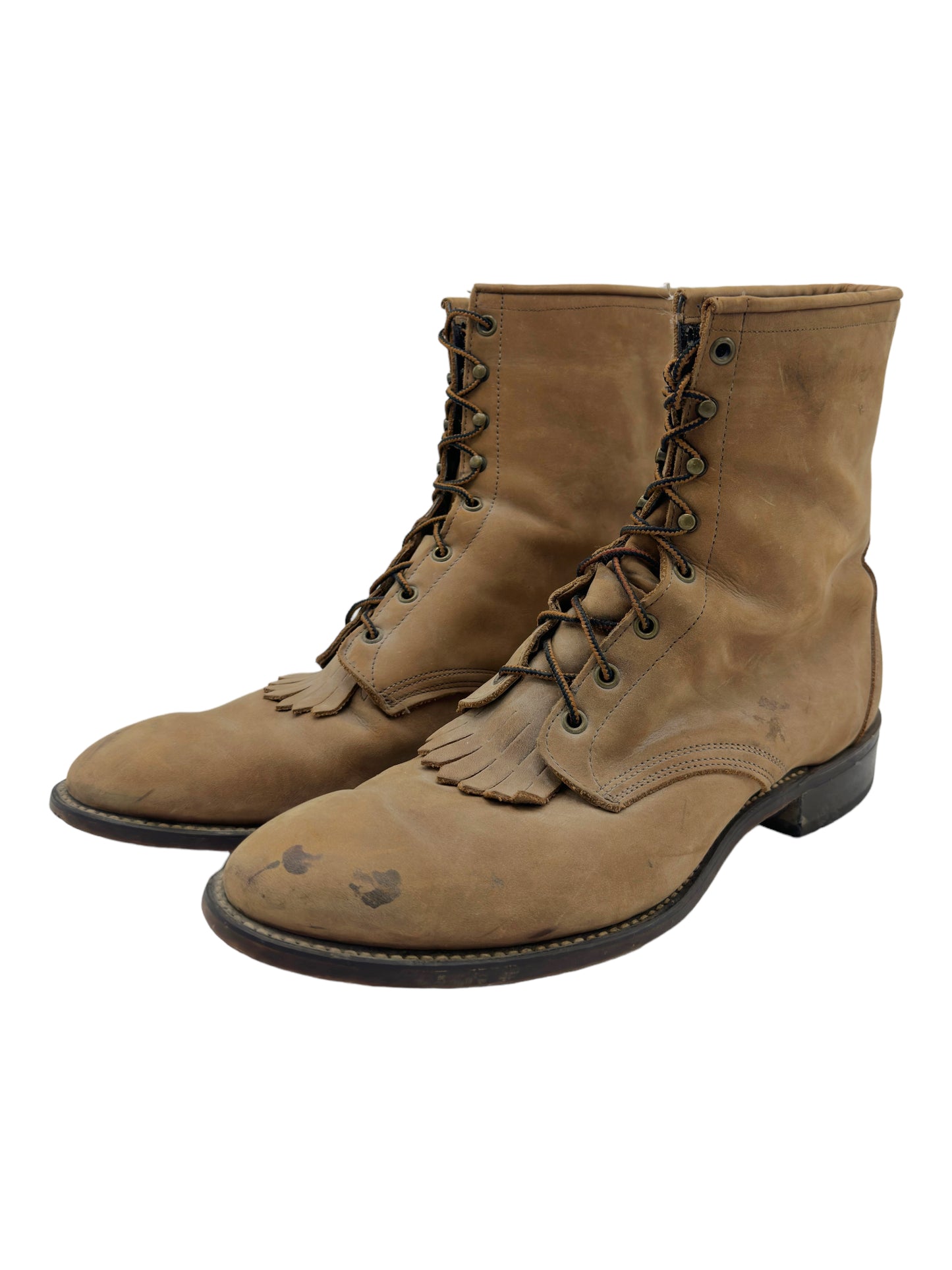 Laredo Roper Tan Lace Up Boots