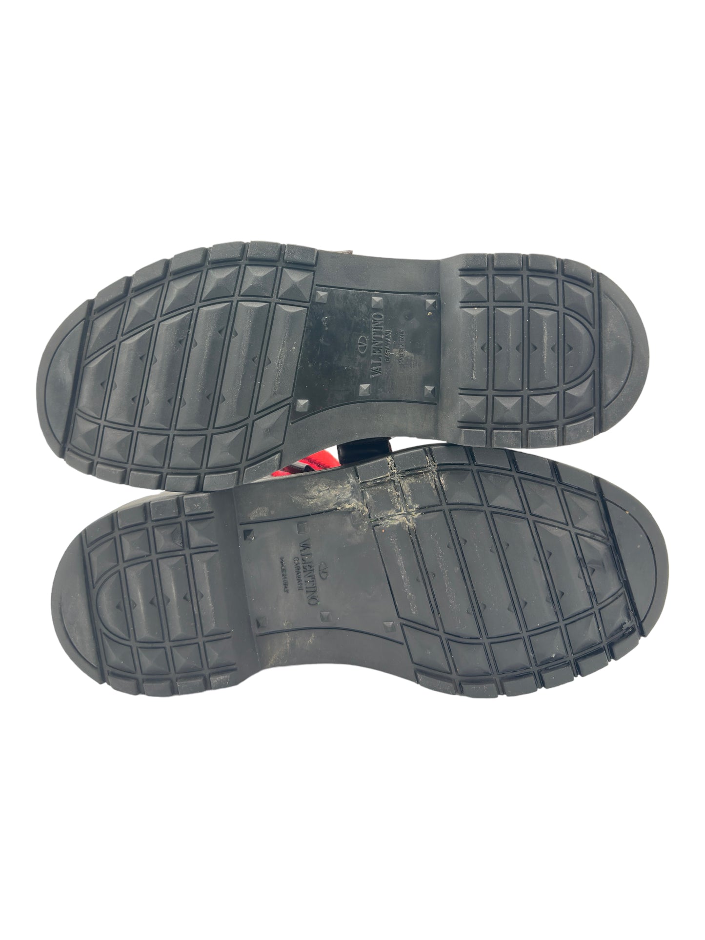 Valentino Anywhen Black Leather Army Boots