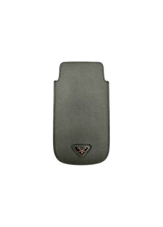 Prada Milano Grey Saffiano Leather Card Holder - Genuine Design Luxury Consignment for Men. New & Pre-Owned Clothing, Shoes, & Accessories. Calgary, Canada